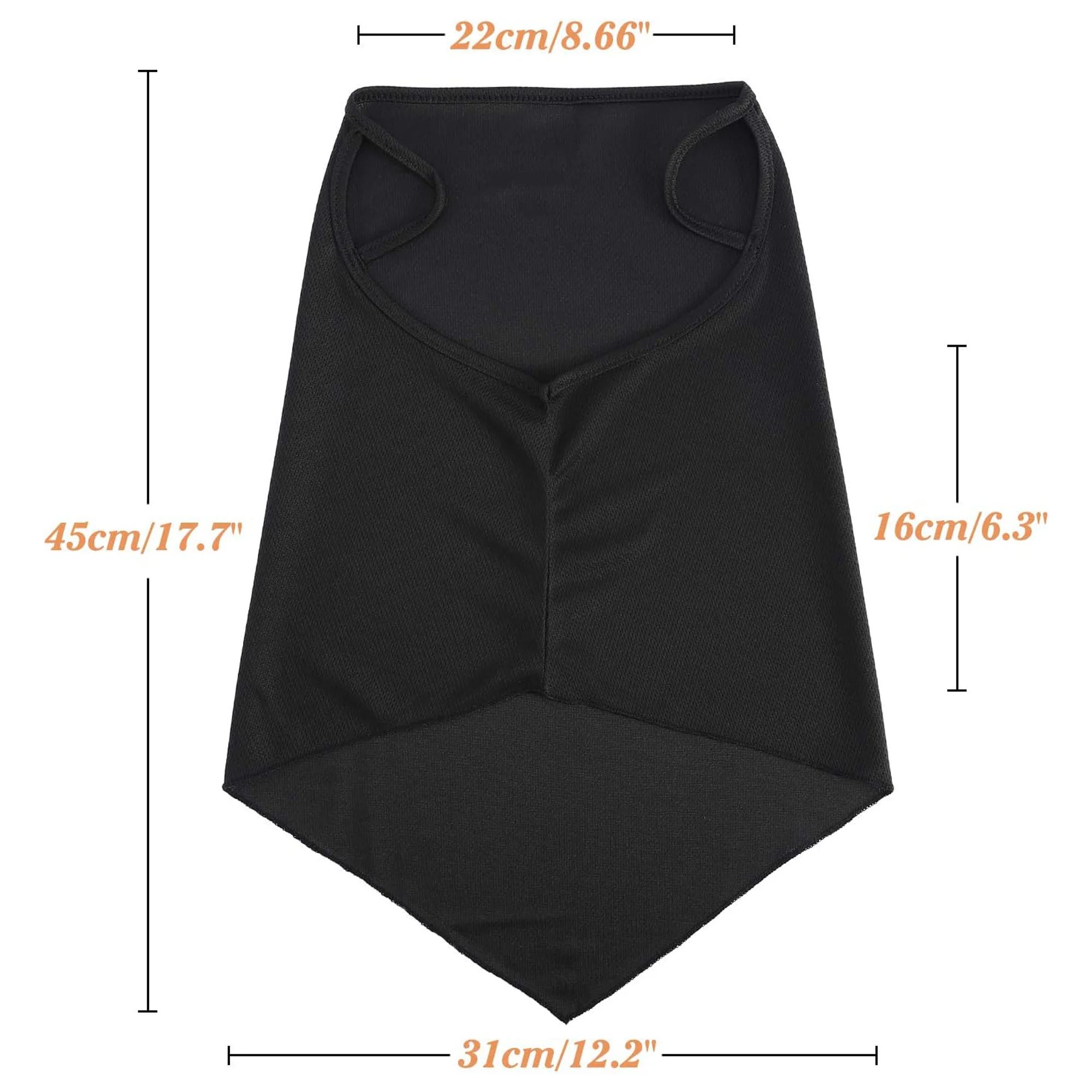 Scarf Mask Bandana With Ear Loops Neck Gaiter Quick Dry