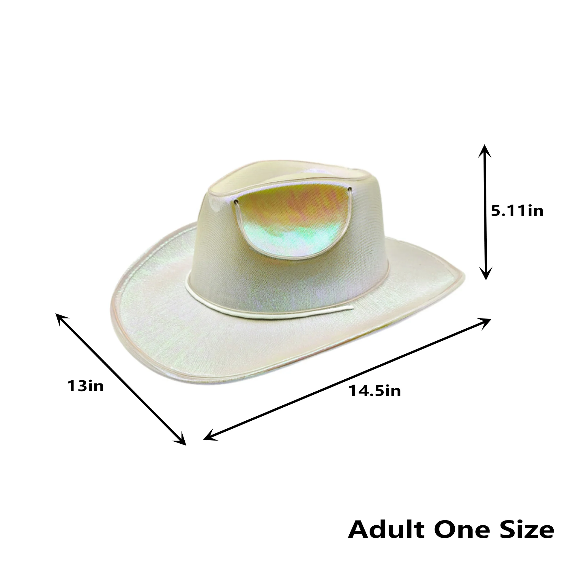 Adult Party Luminous Cowboy Hat