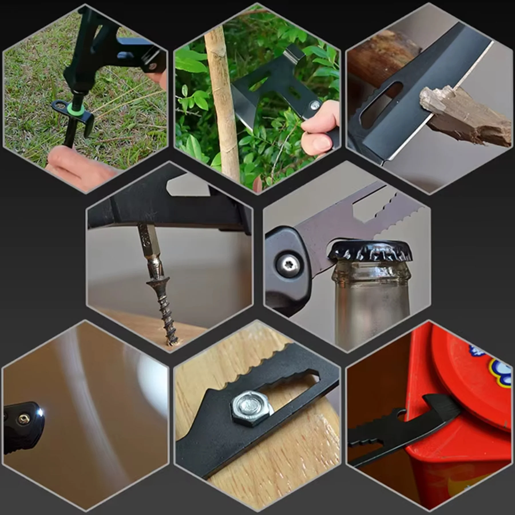 LED Multi-Function Survival Axe & Hammer