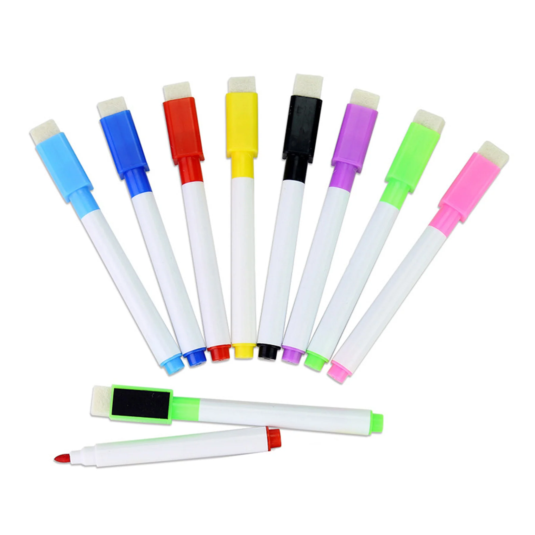 Magnetic Dry Erase Markers with Eraser Cap