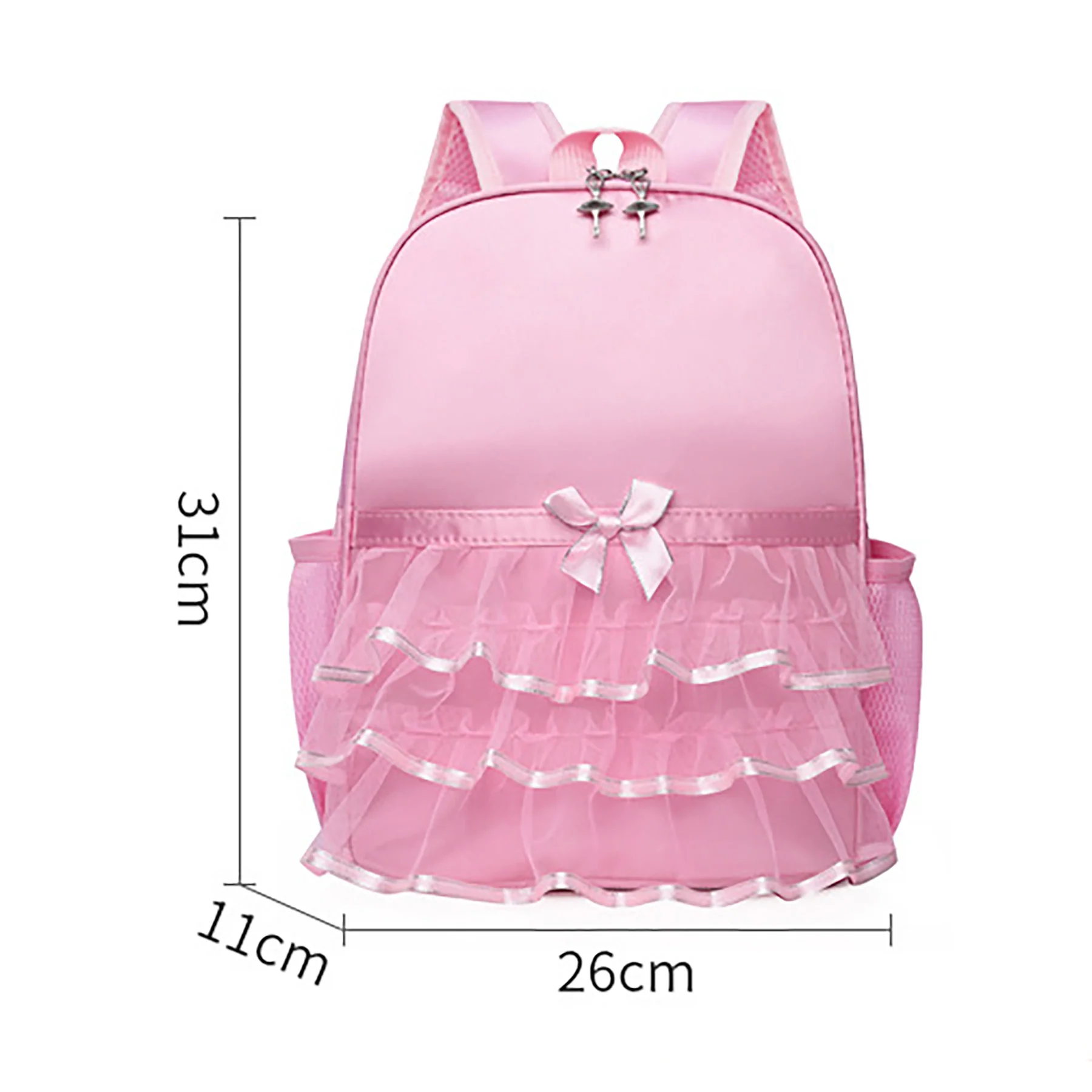 Kids Cute Ballet Dance Bag/ Dance Backpack With Lace Edge