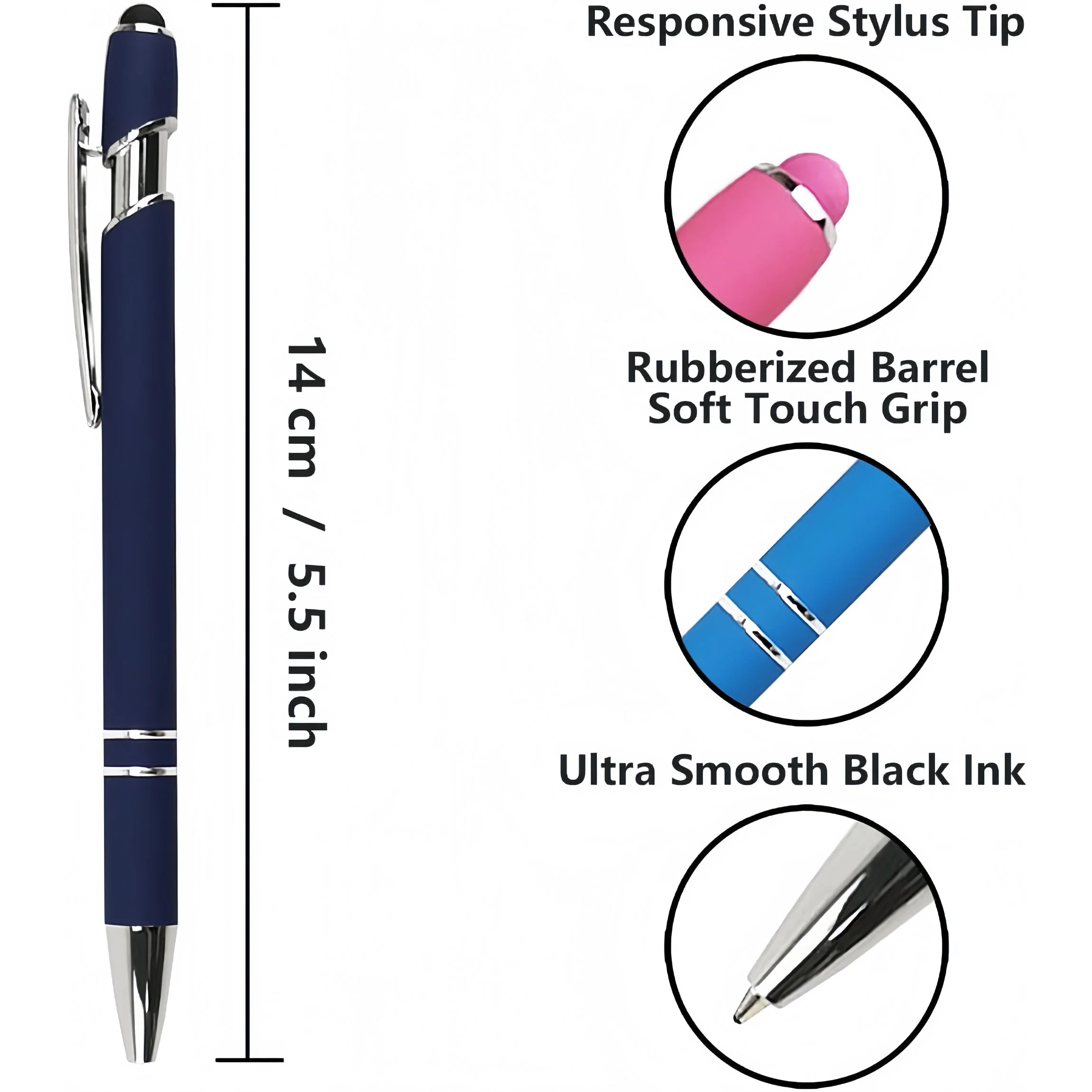 Promotional Metal Ballpoint Pen With Stylus