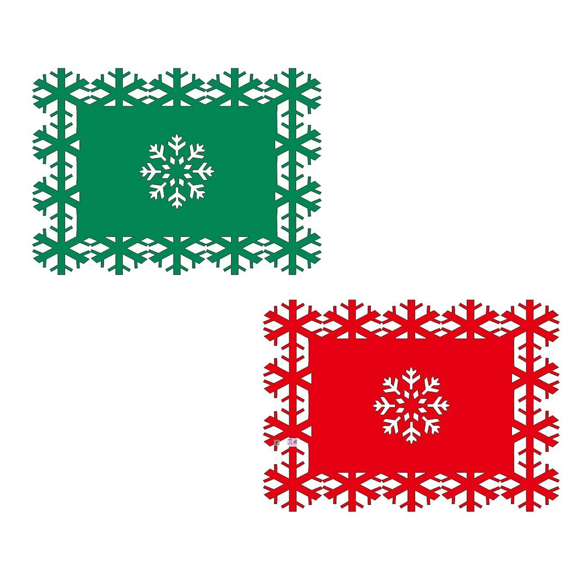 Christmas Snowflake Placemats