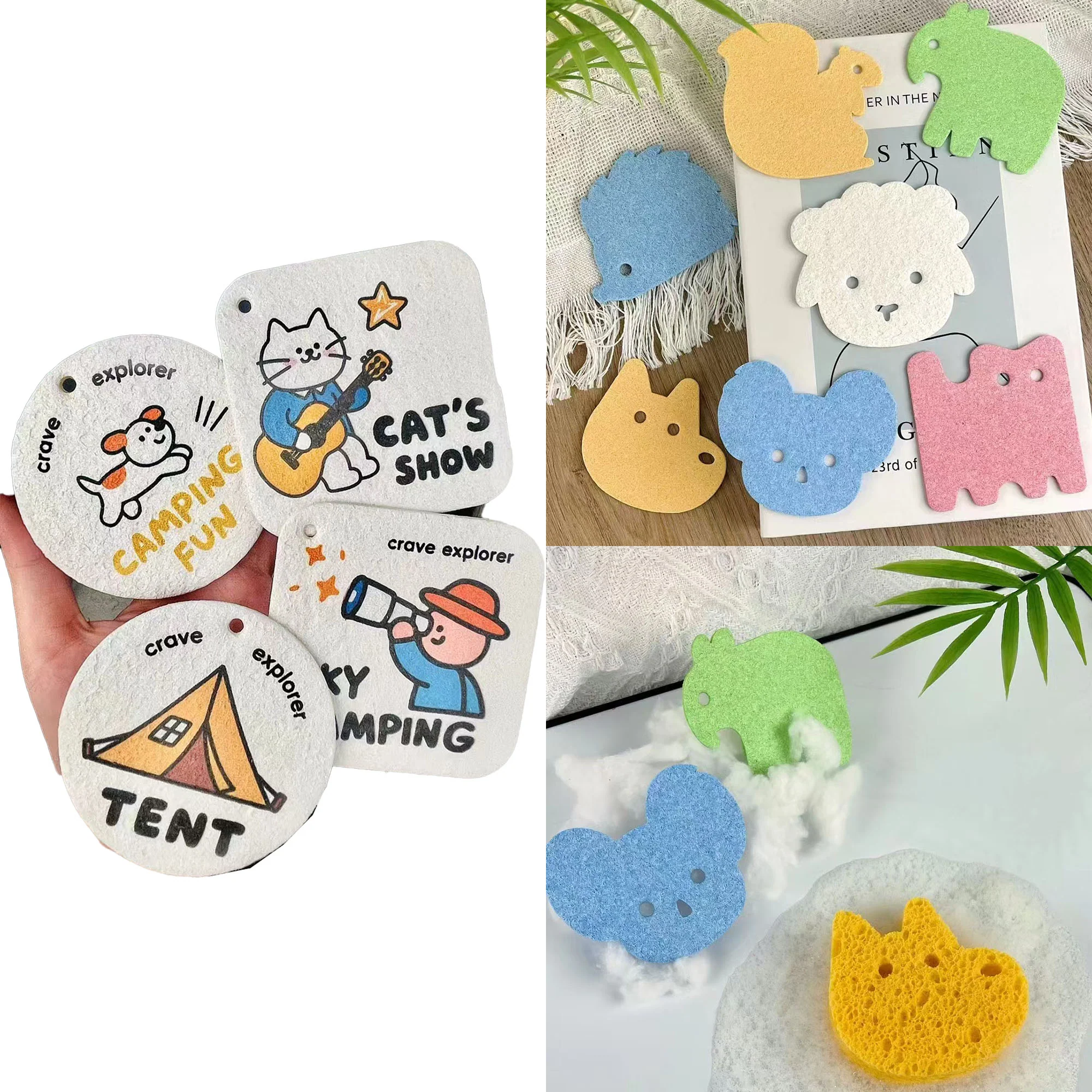 Wood Pulp Cotton Sponge