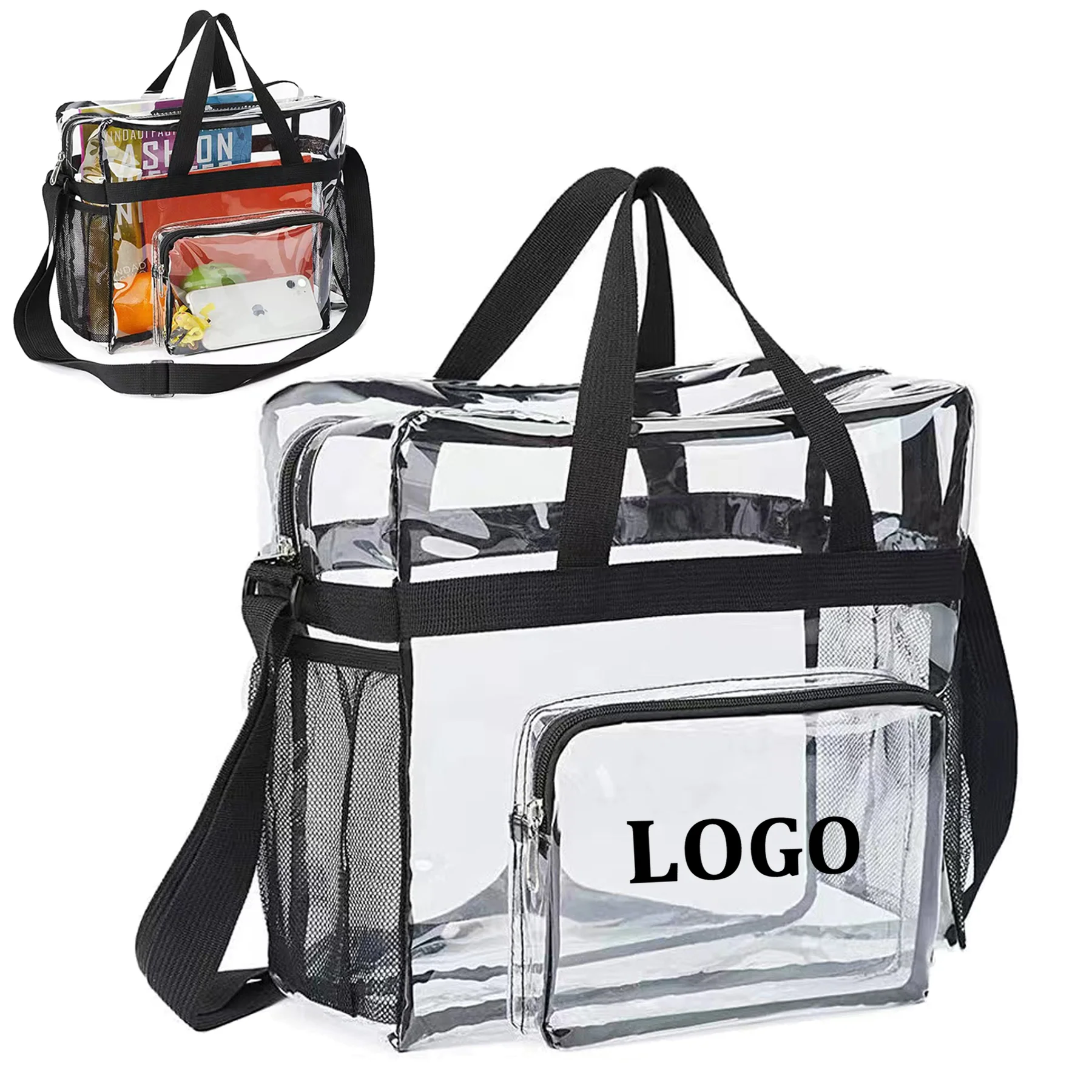 Large Capacity Clear Tote Bag Stadium Approved