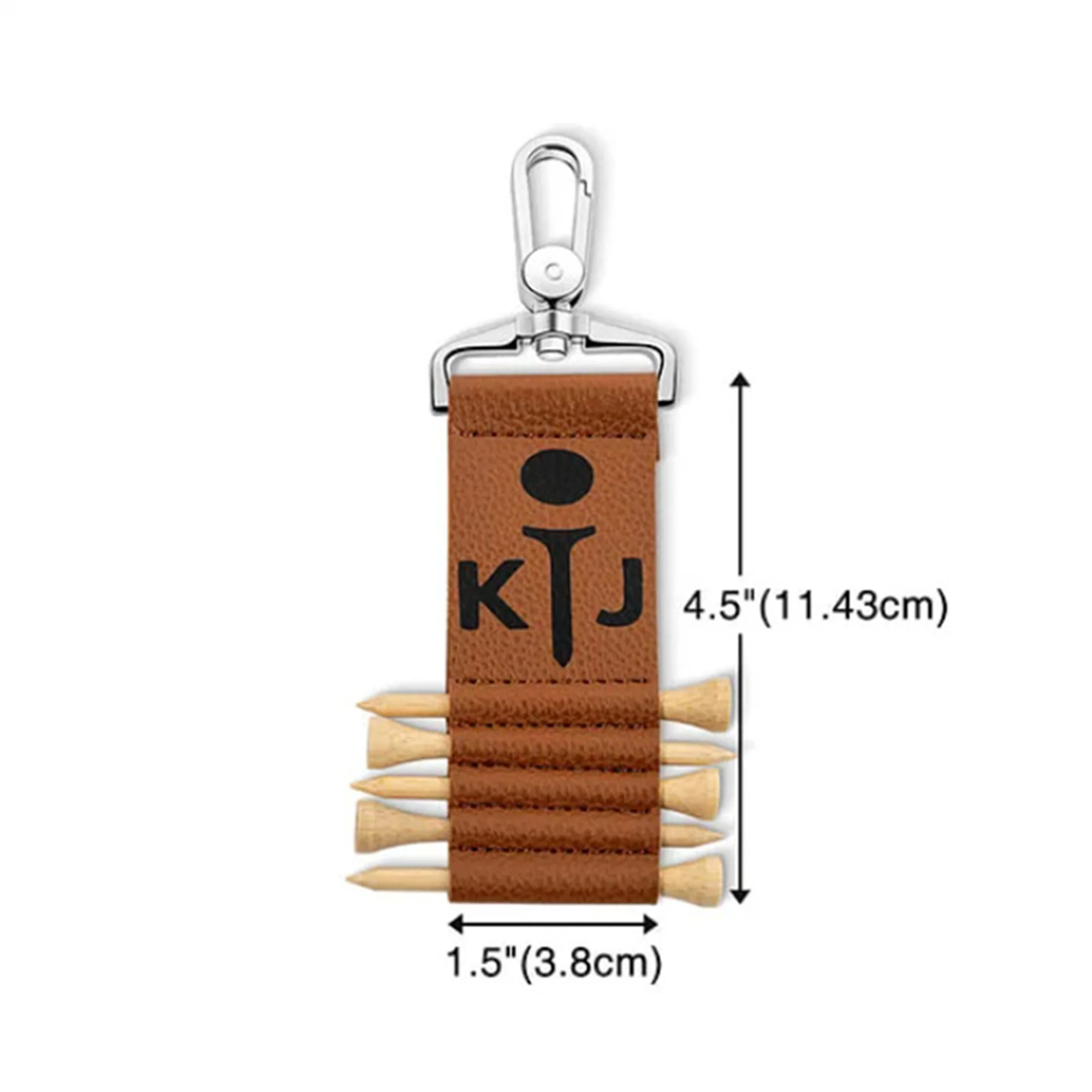 Leather Golf Tag with 5 Tees