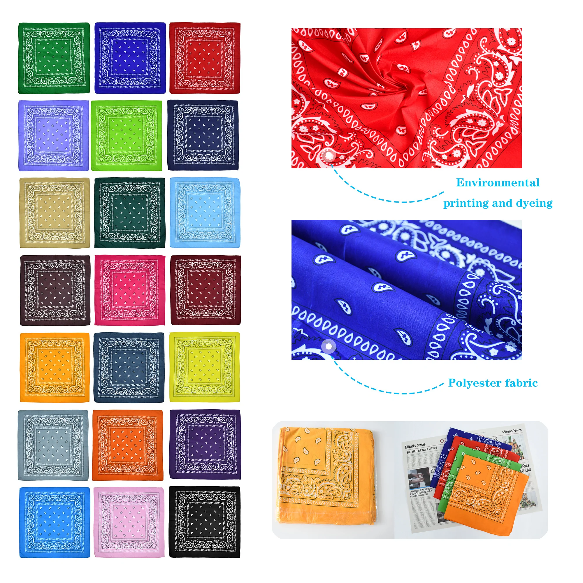 Polyester Square Bandana