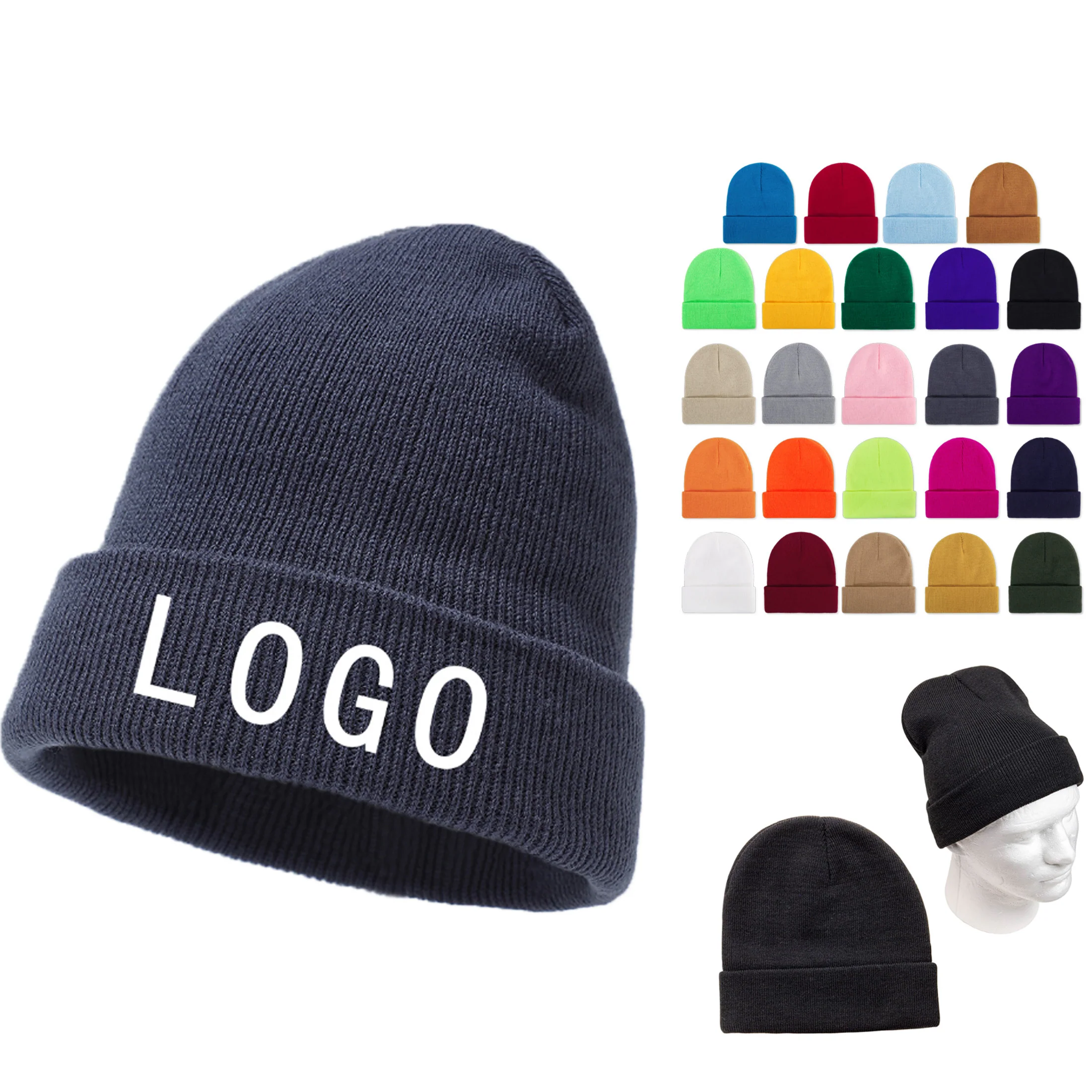 Knit Beanie With Cuff