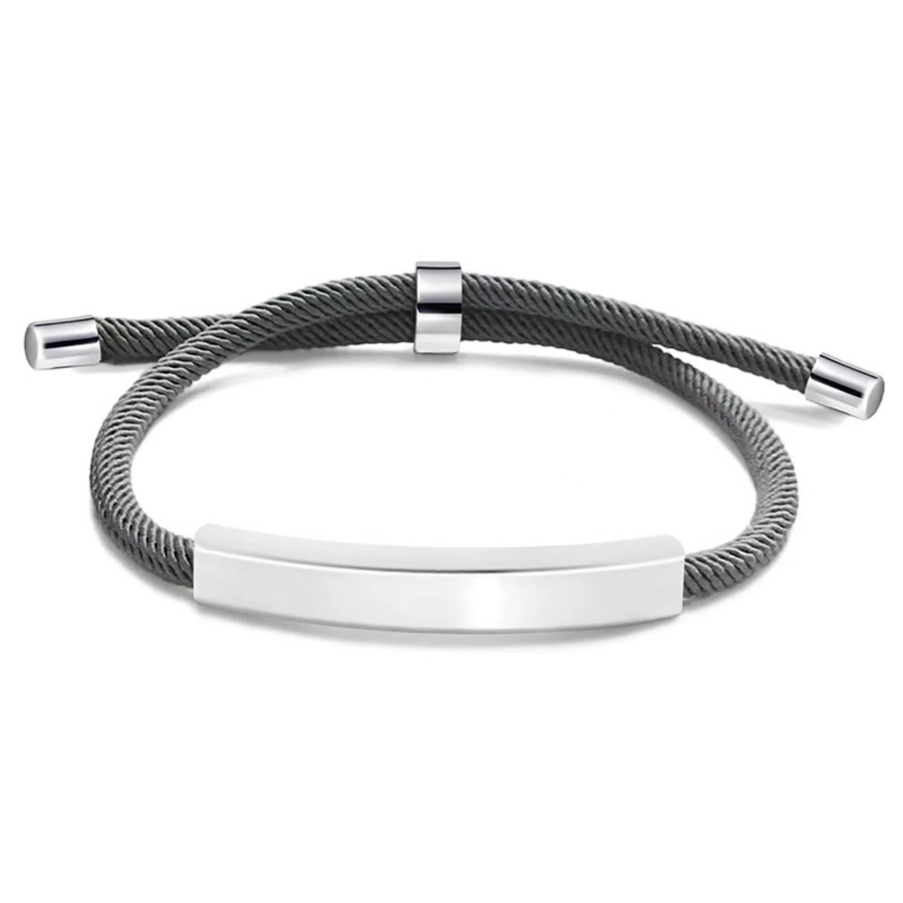 Stainless Steel And Titanium Steel Braided Bracelet