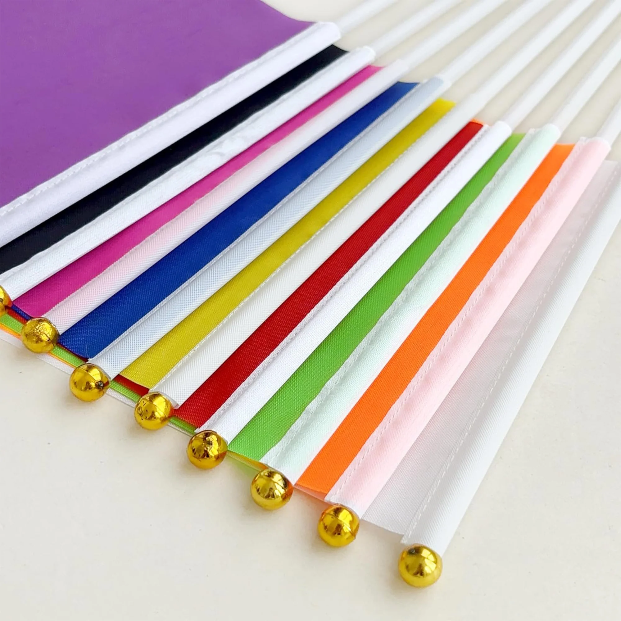 Hand Waving Colorful Flag
