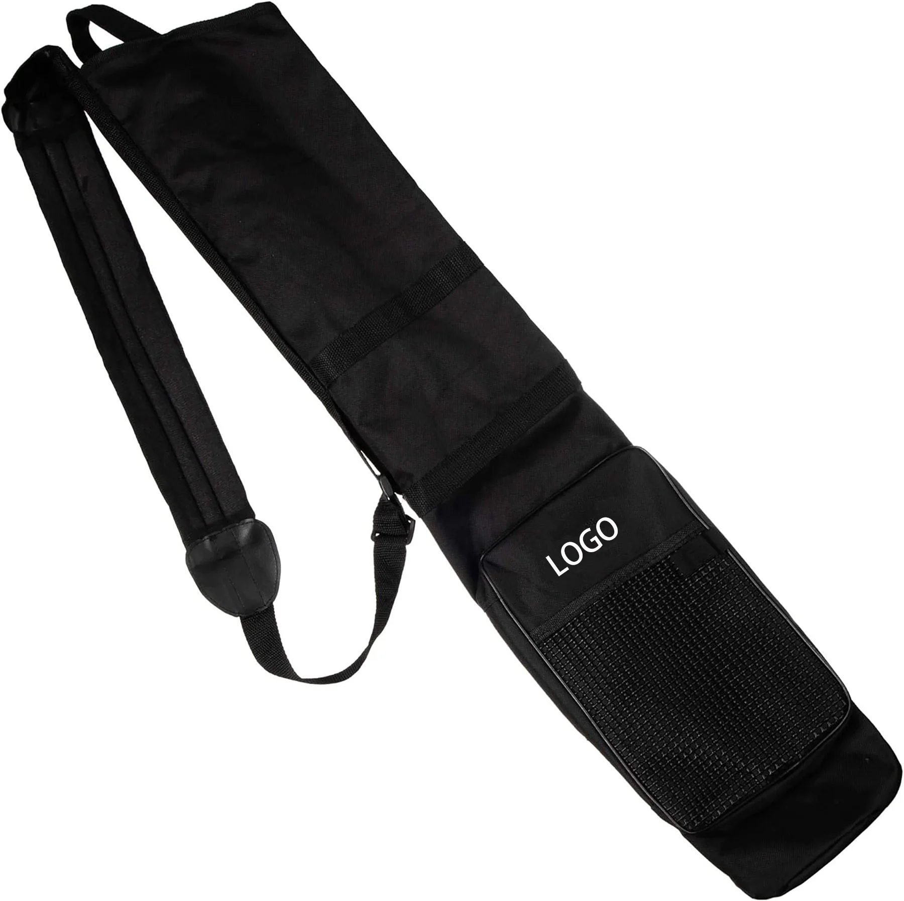 Black Lightweight Golf Bag with Cushioned Shoulder Strap