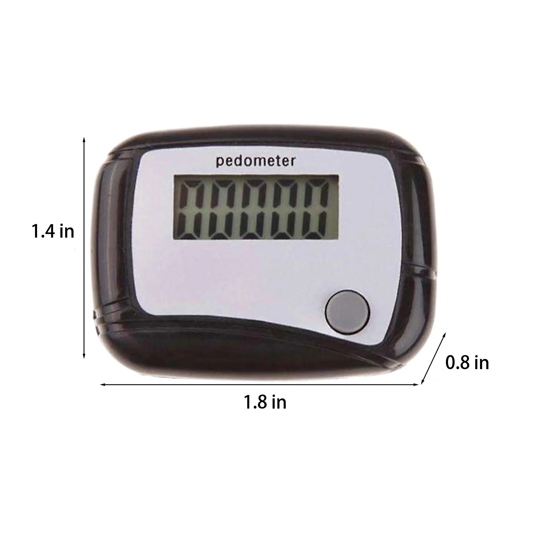 Digital Fitness Pedometer W/Clip