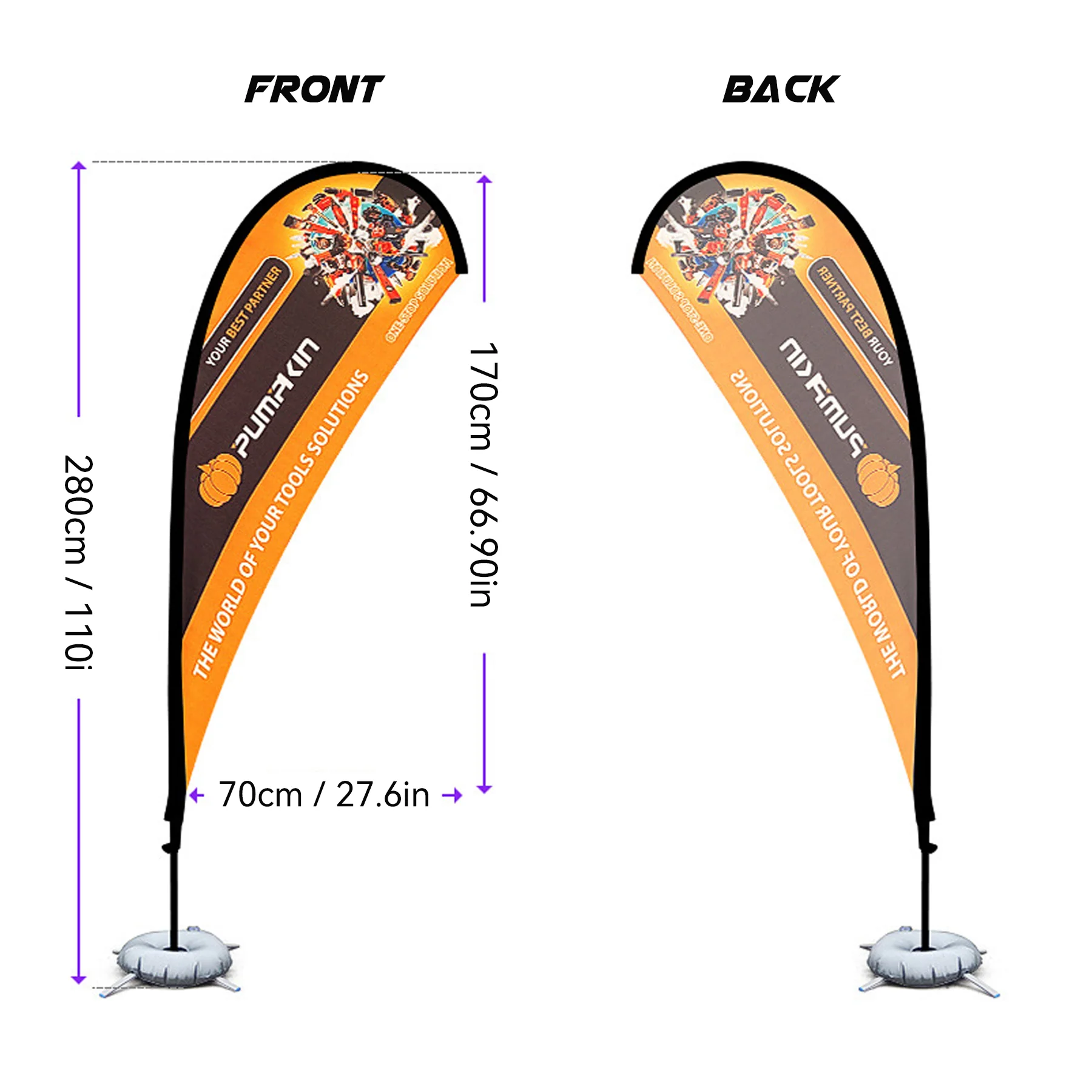 Feather Flag With Pole Kit