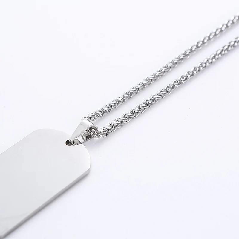 Dog Tags Stainless Steel Necklace
