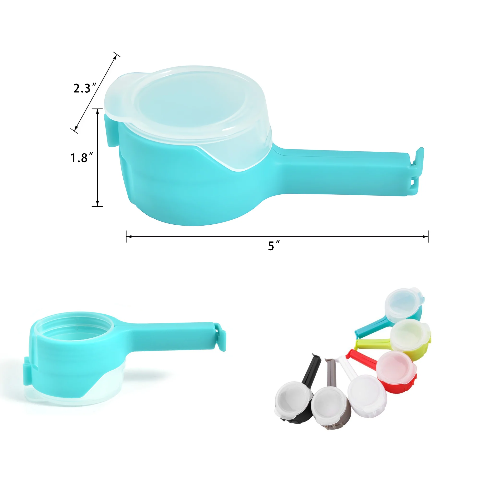 Wide Spout Reusable Food Bag Sealing Clip