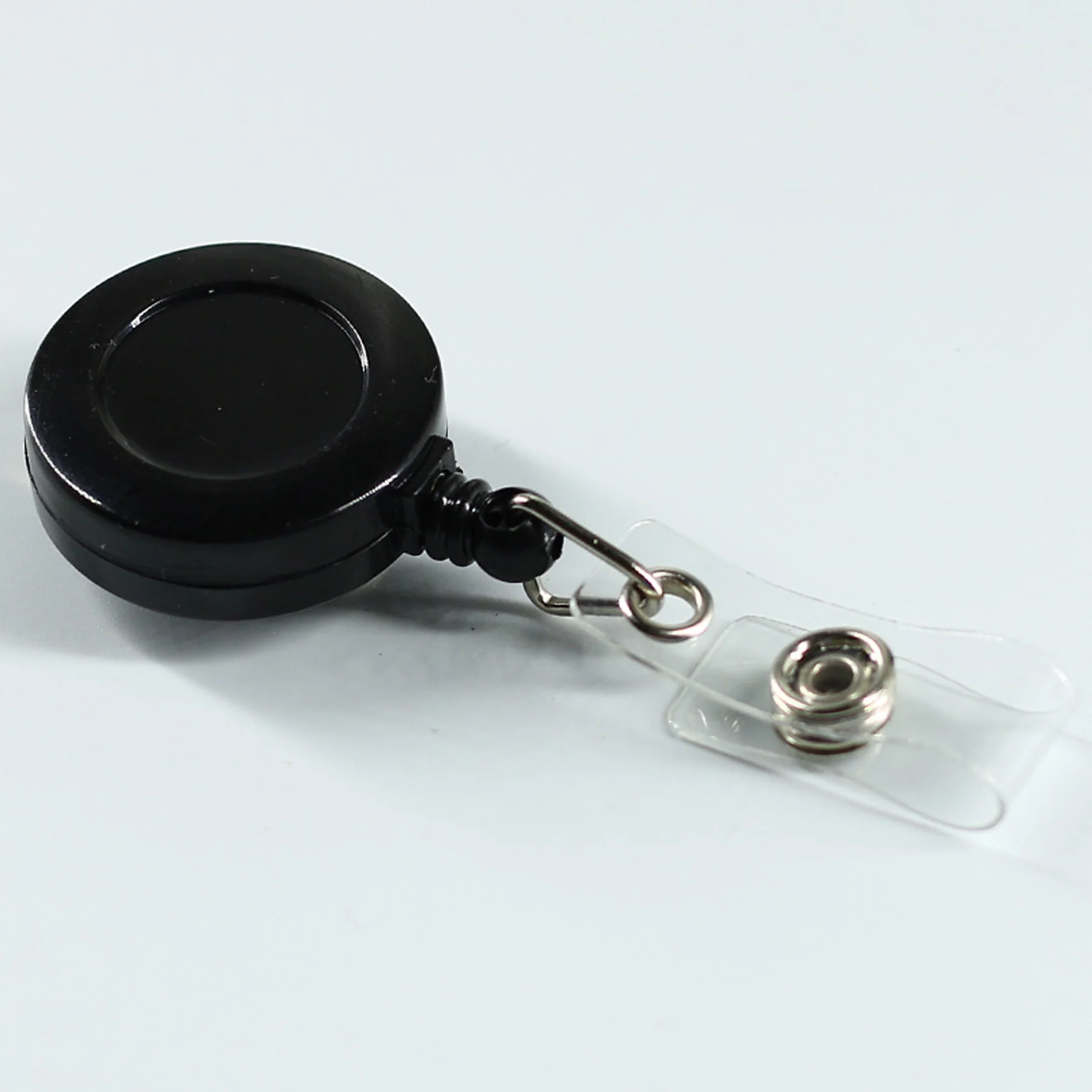 Retractable Round Badge Reel Holder W/ Alligator Clip