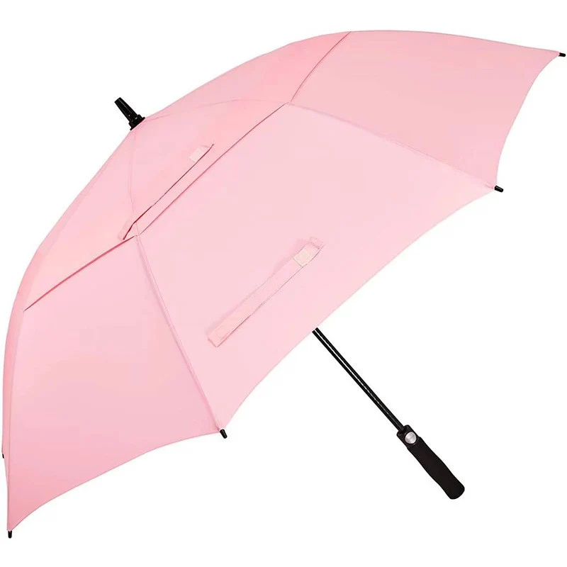 52-Inch Large Auto Open Double-Layer Golf Umbrella