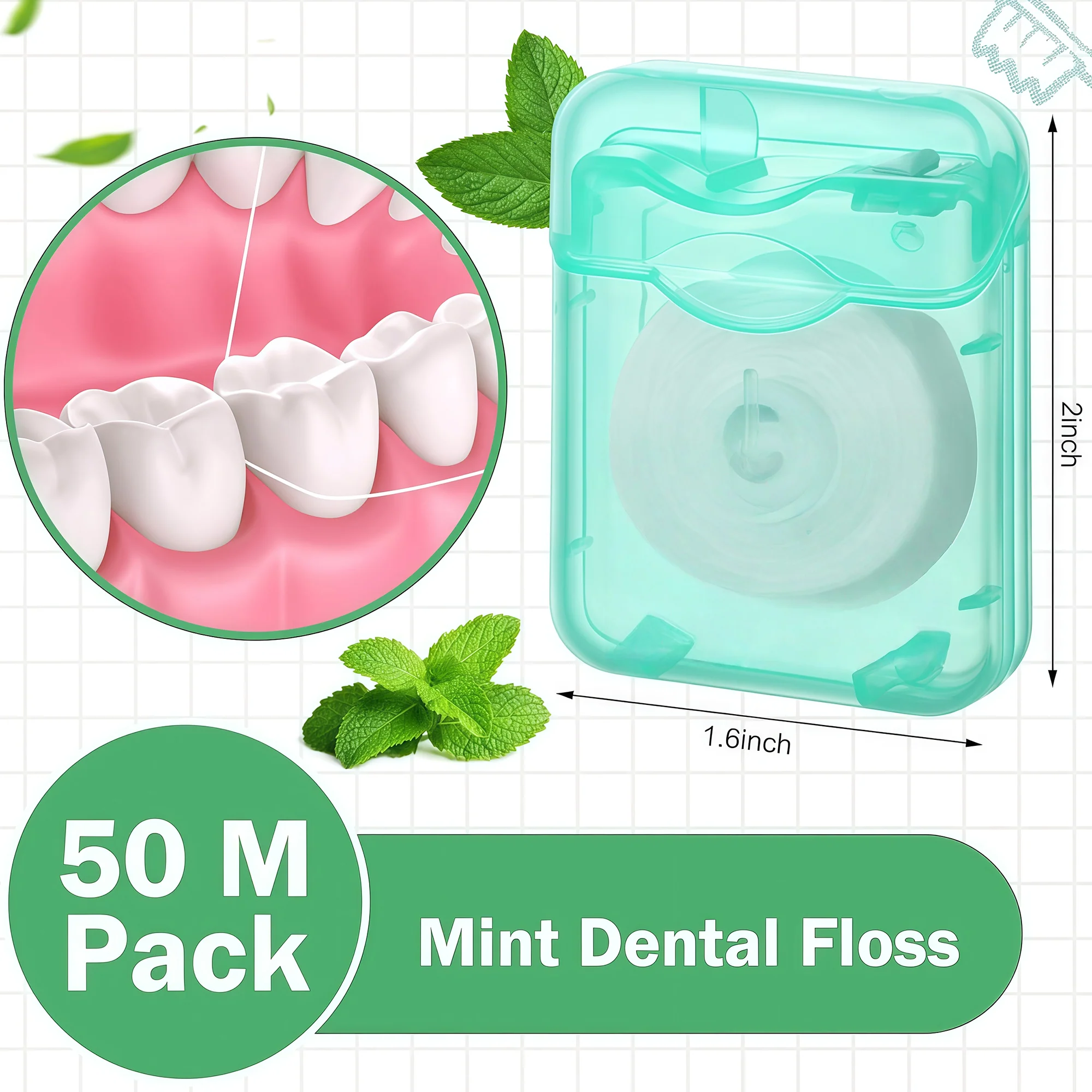 55 yards Mint Dental Floss