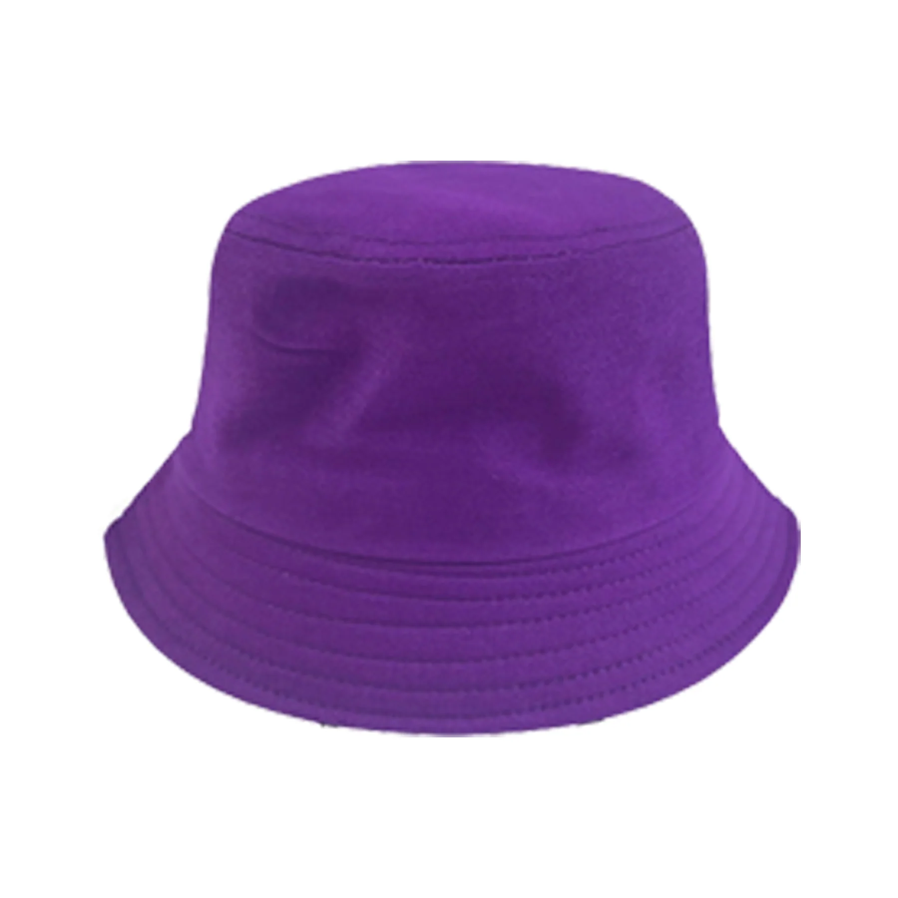 Solid Color Cotton Bucket Hat