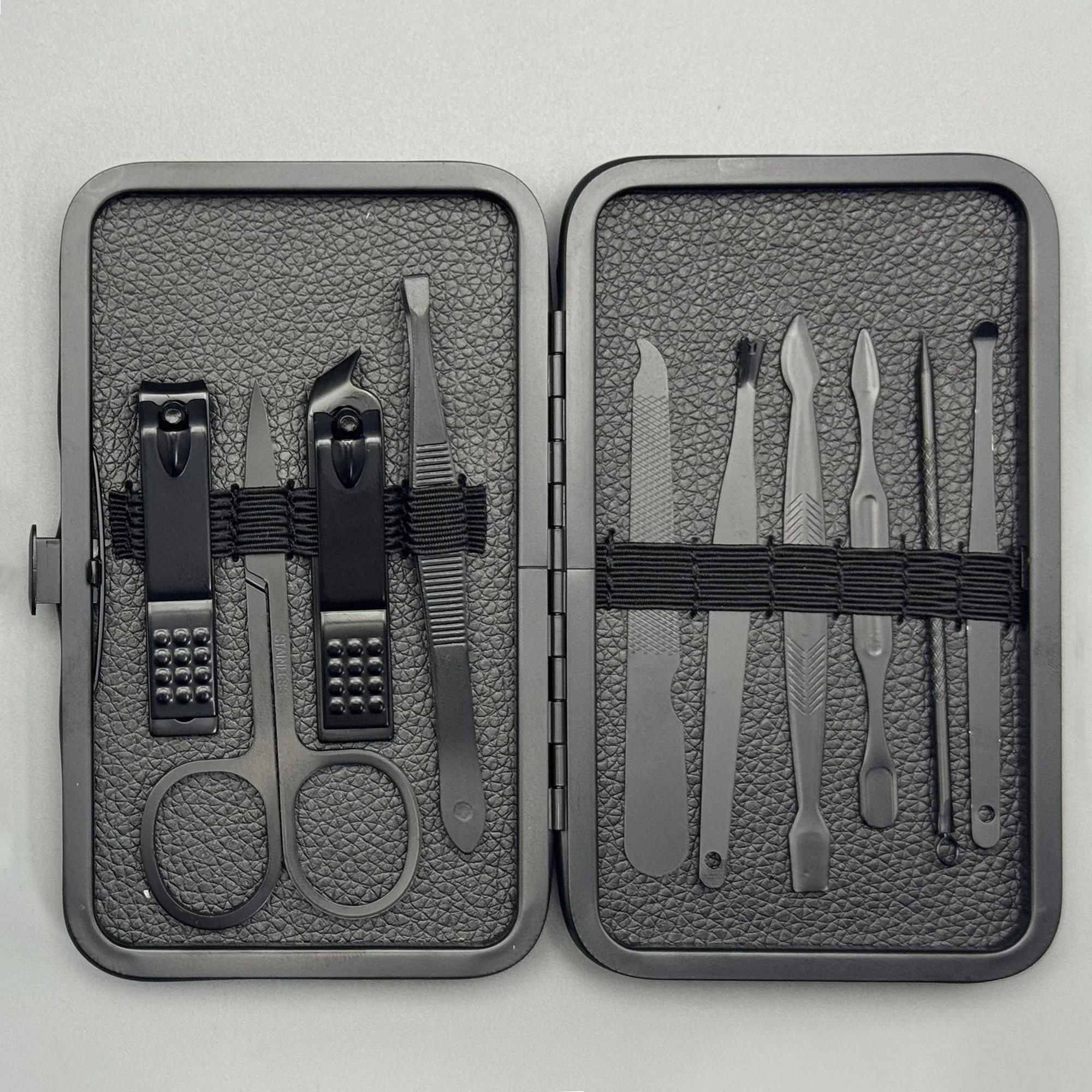 10-Piece Black Nail Clipper Set