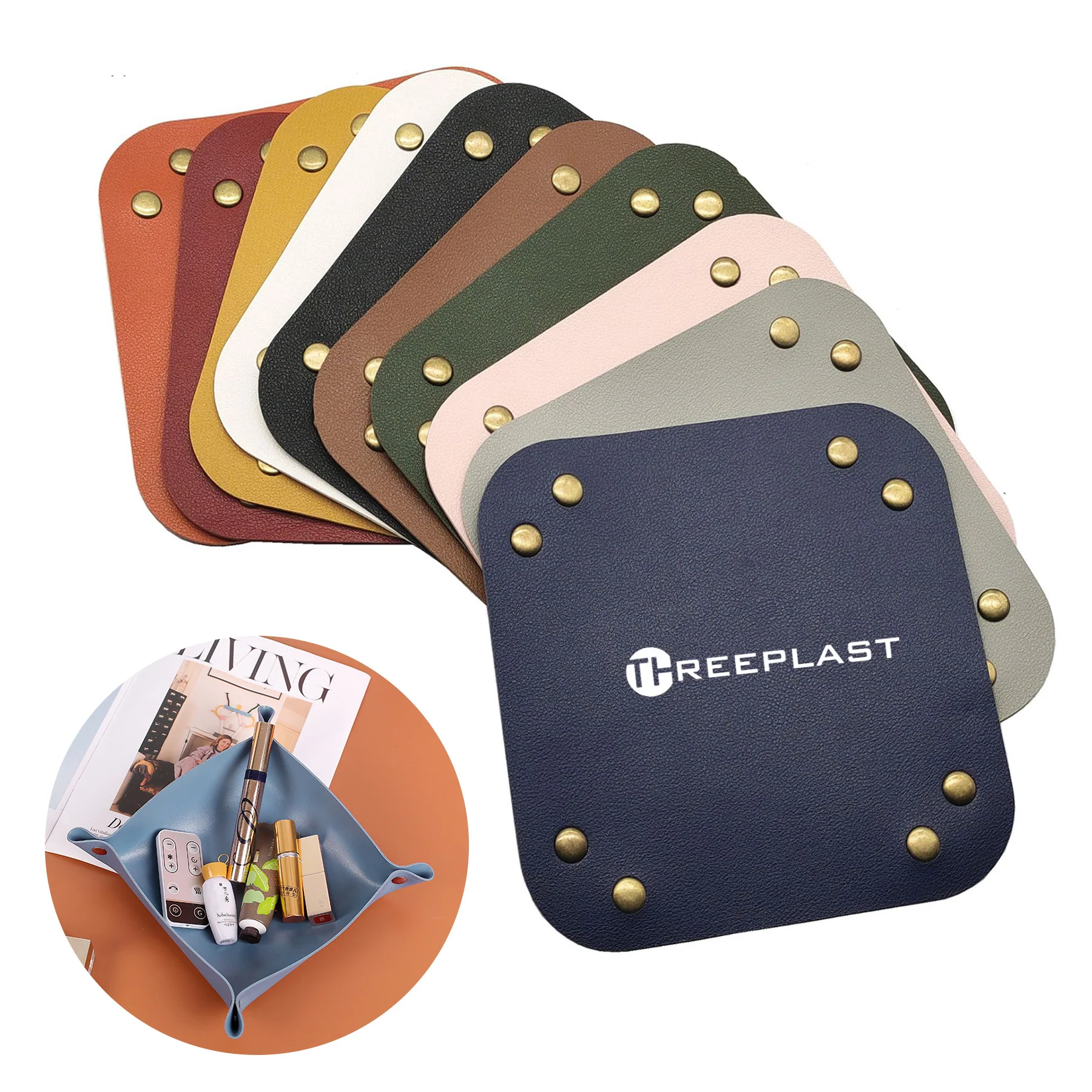 Leather Catchall Tray