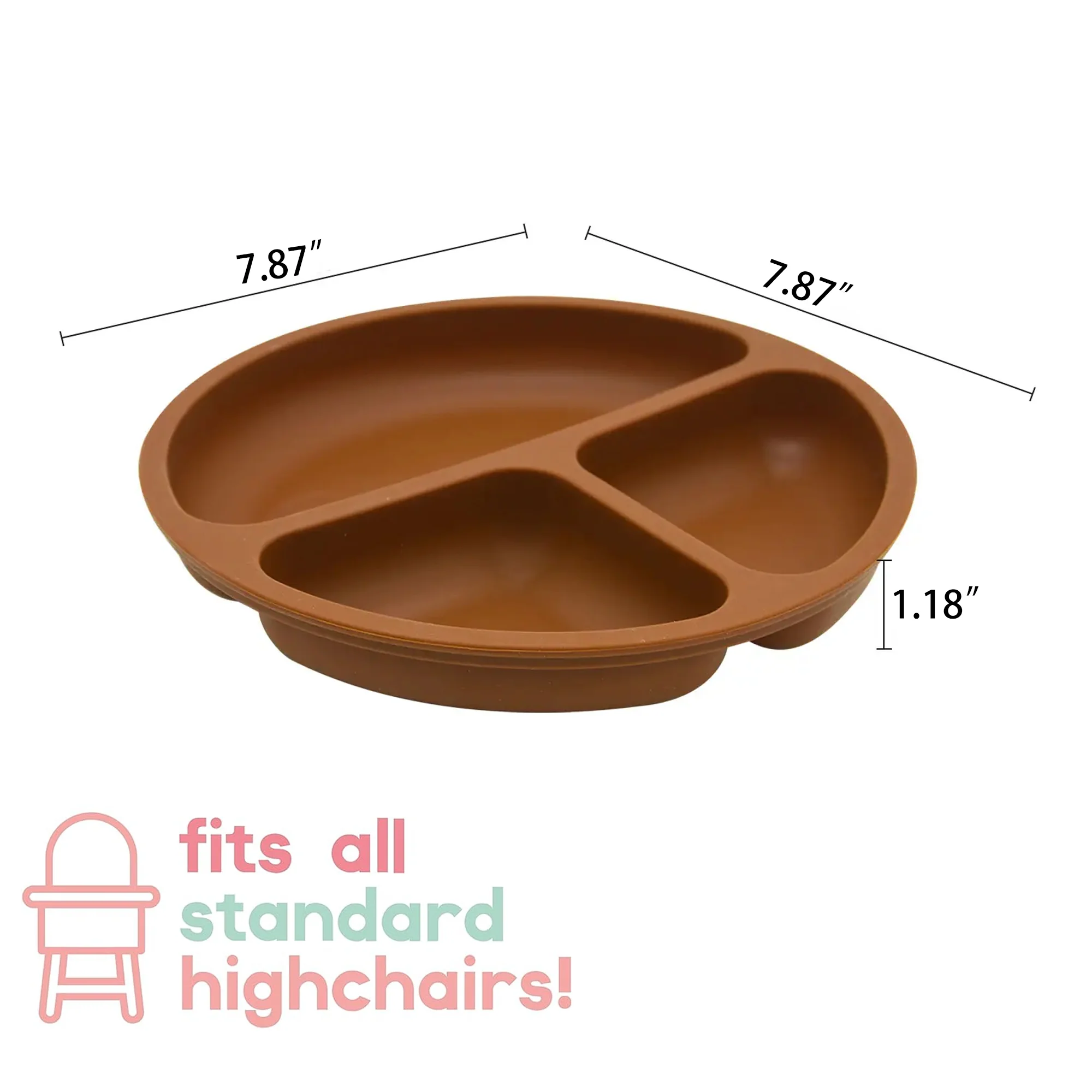 Silicone Suction Baby Devided Food Tray