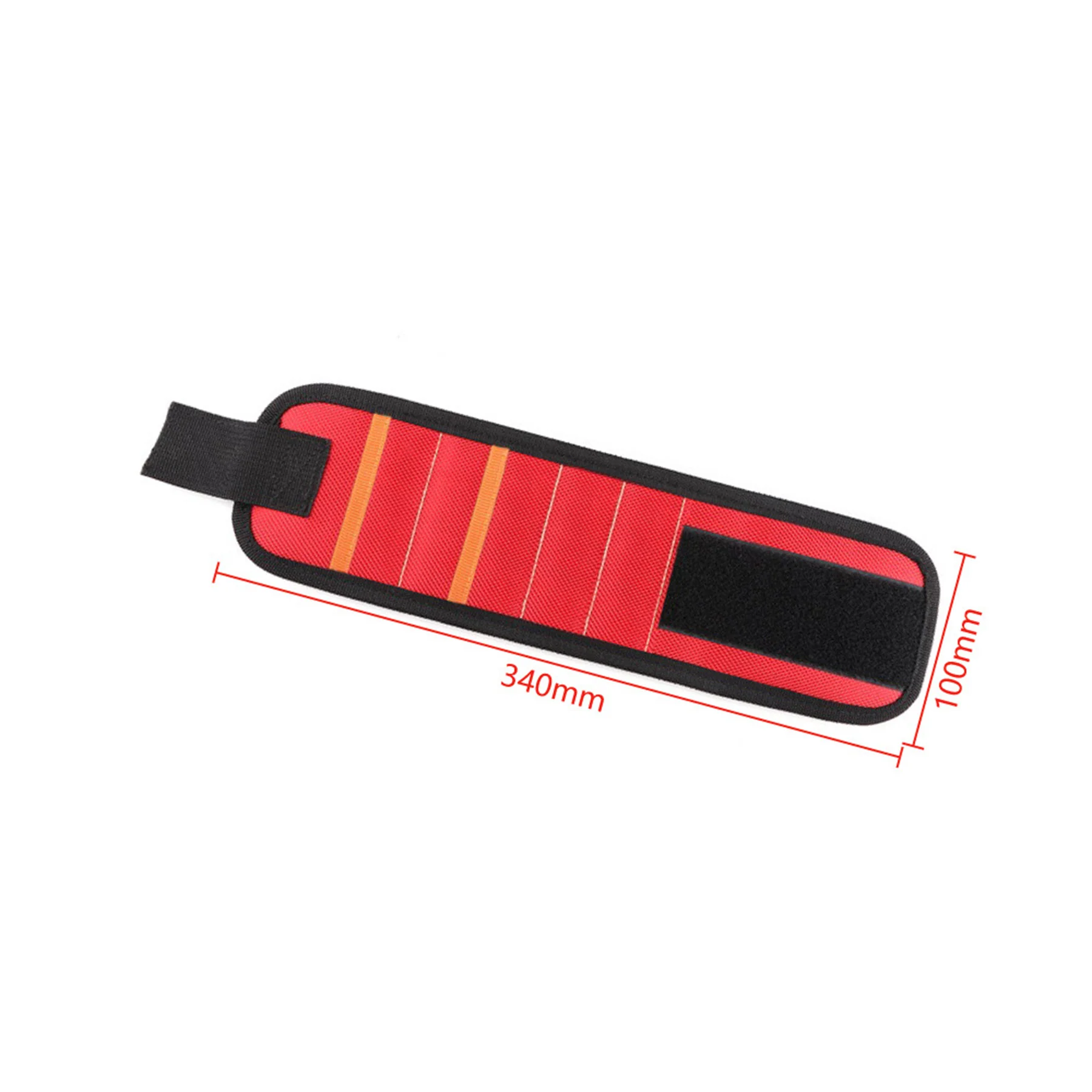 5-Row Magnetic Tool Oxford Wristband 15 Magnets & 2 Pockets