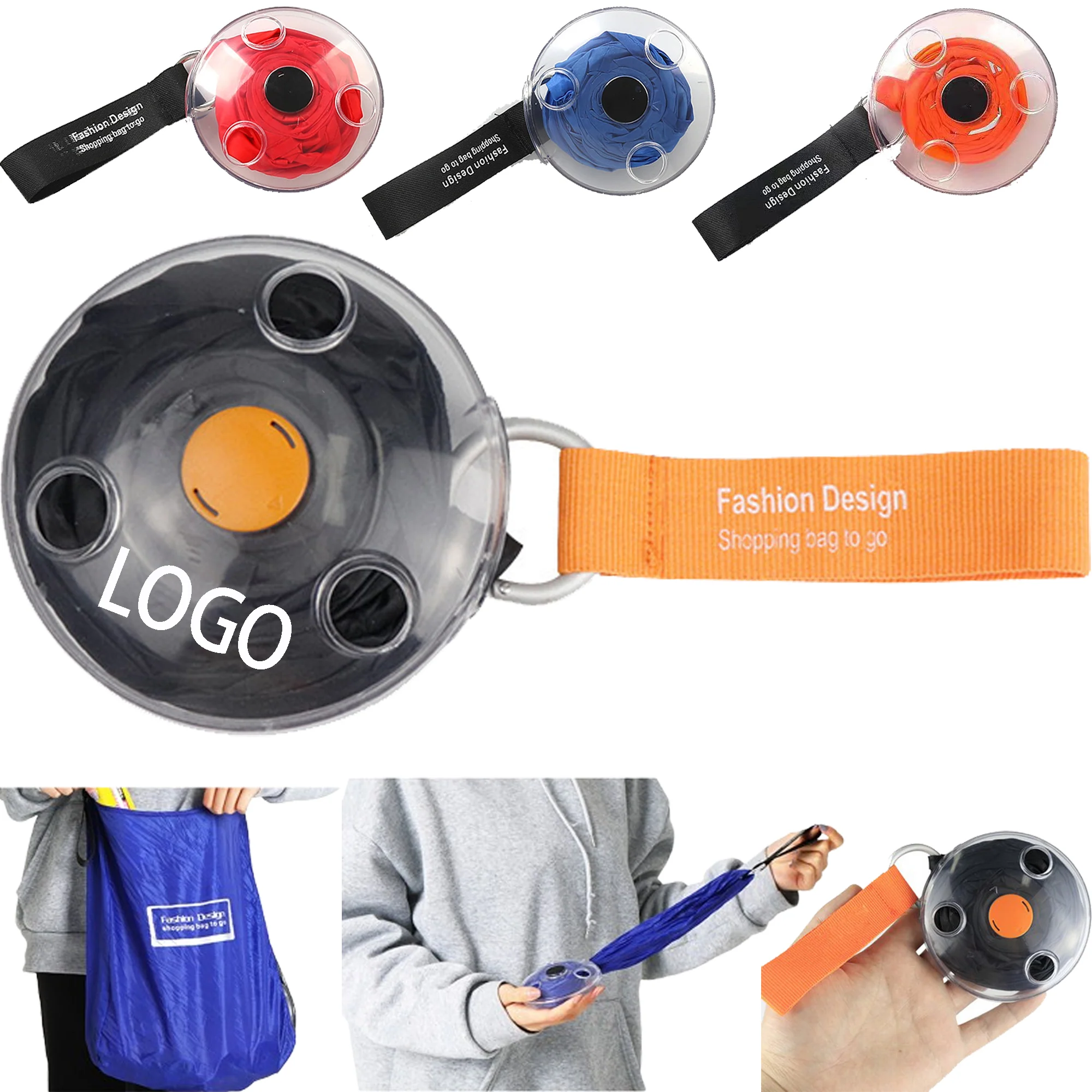 Portable Round Folding Telescopic Storage Bag