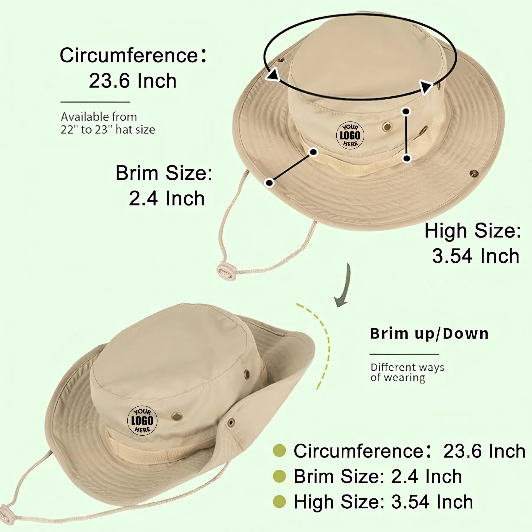Foldable Sun Visor Bucket Hat Upf 50+