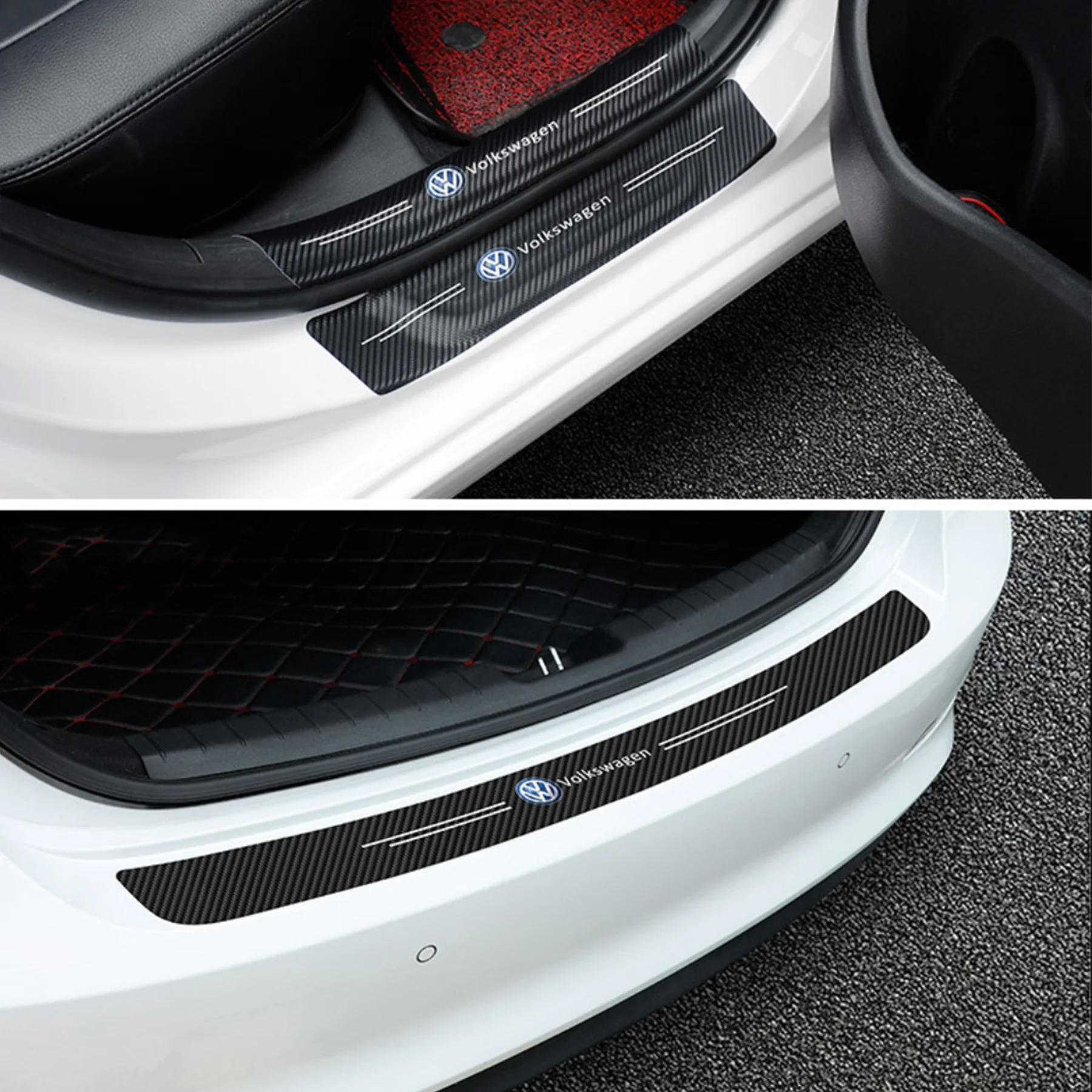 Customizable Anti-Scratch Carbon Fiber Stickers For Cars