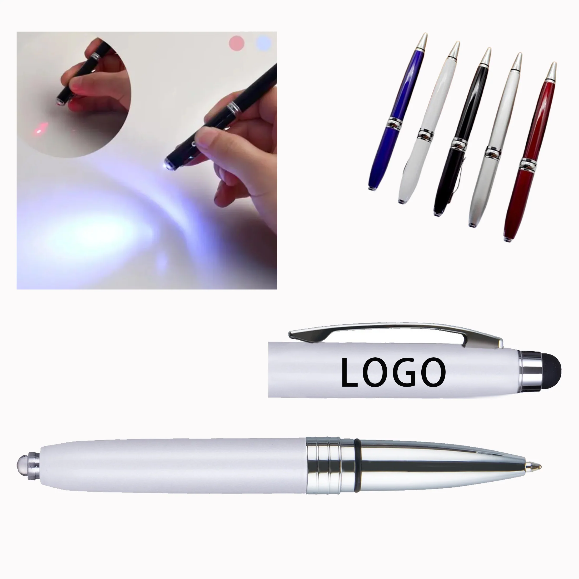 LED Light Metal Ballpoint Pen
