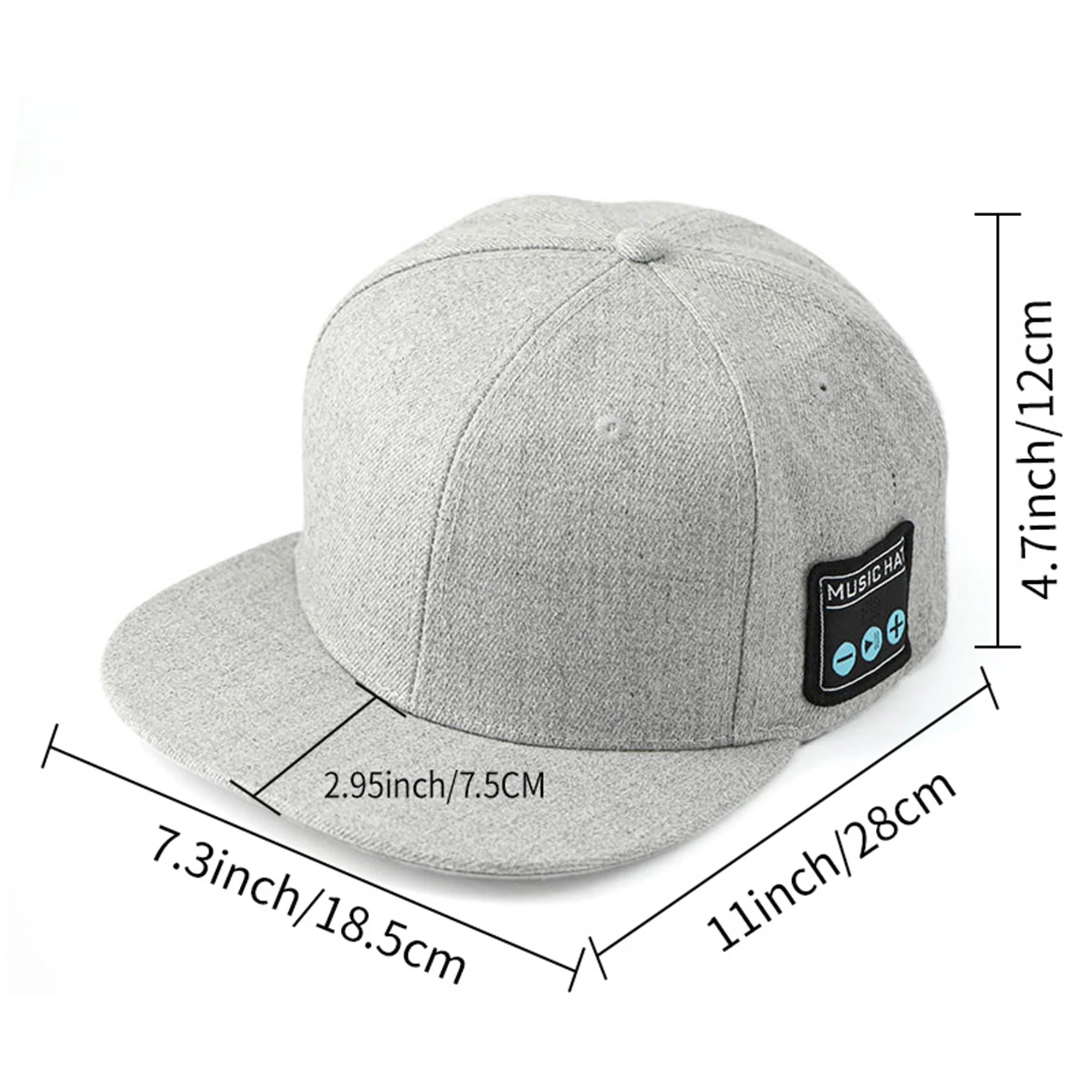 Bluetooth Dual-Speaker Baseball Cap