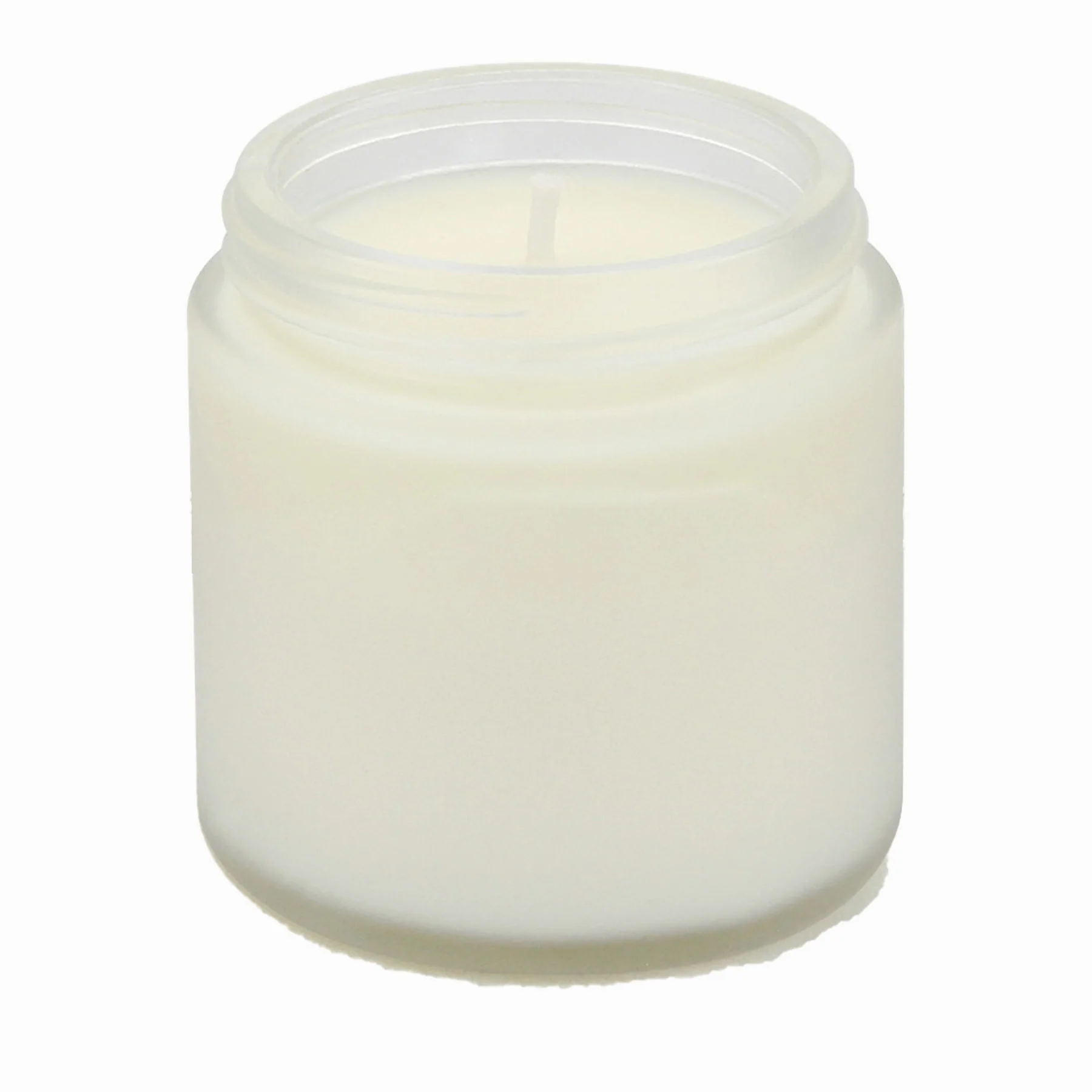 Frosted Glass Scented Candle Jar