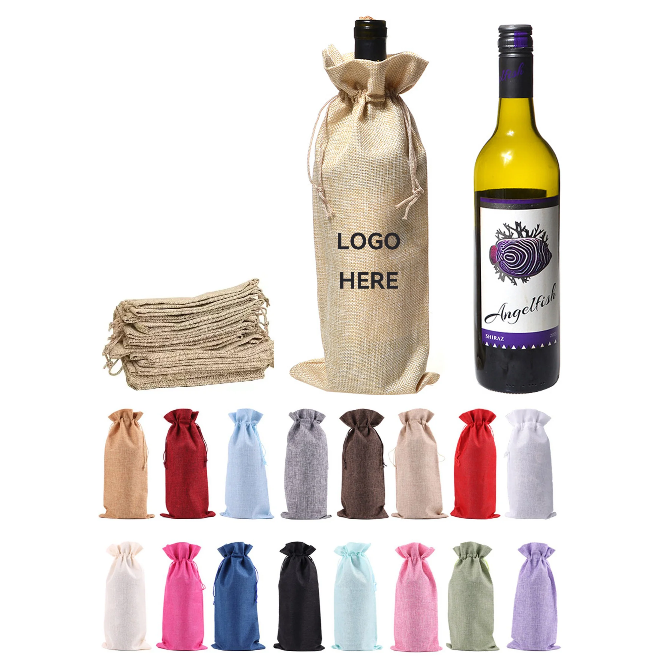 Drawstring Wine Bags