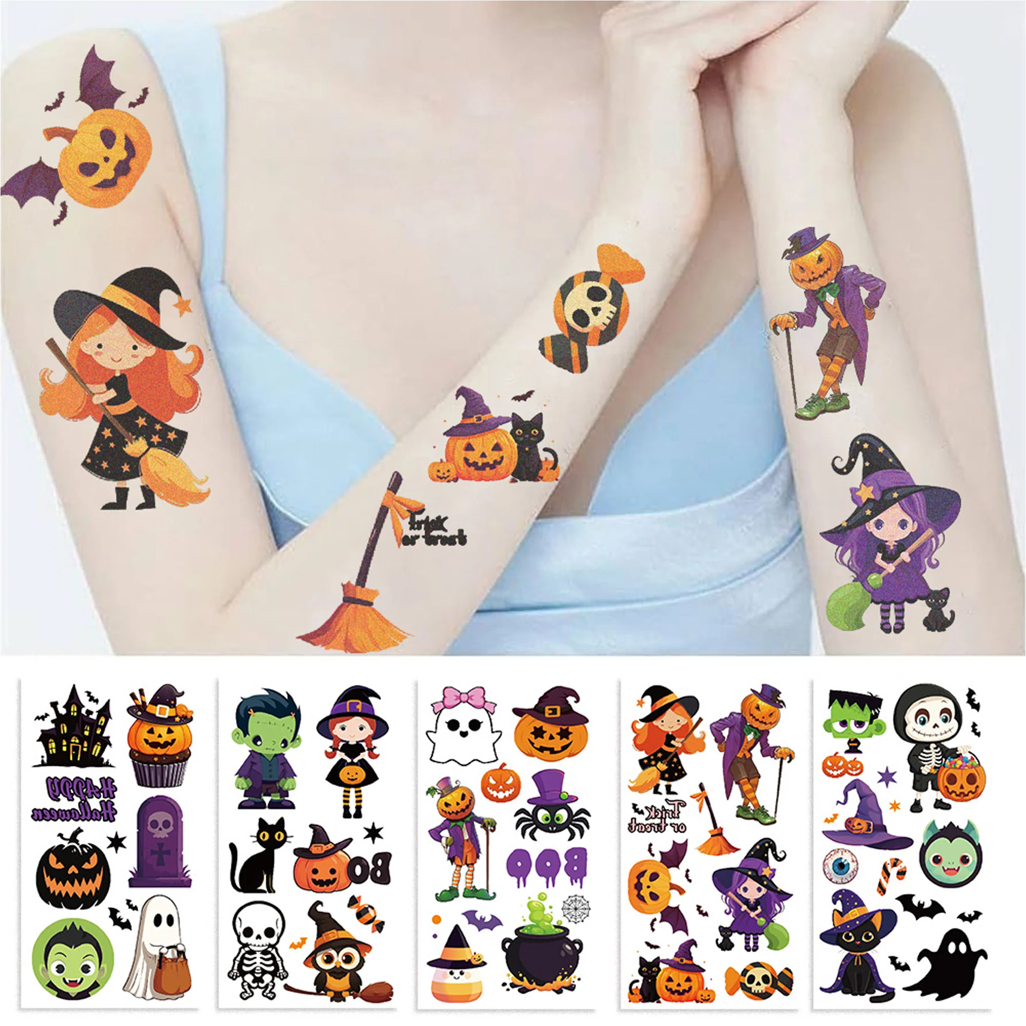 Temporary Halloween Tattoos