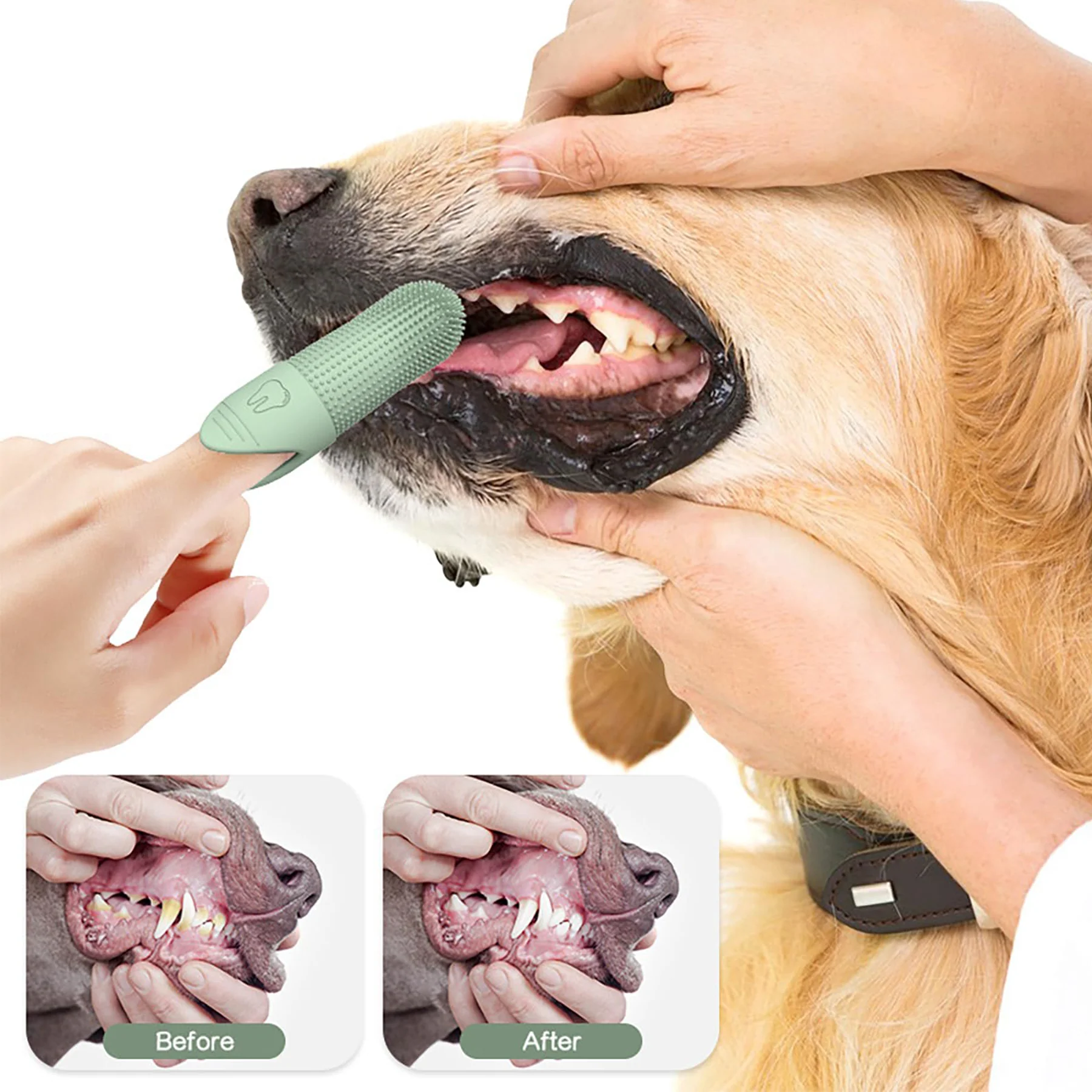 Dog Pet Silicone Toothbrush