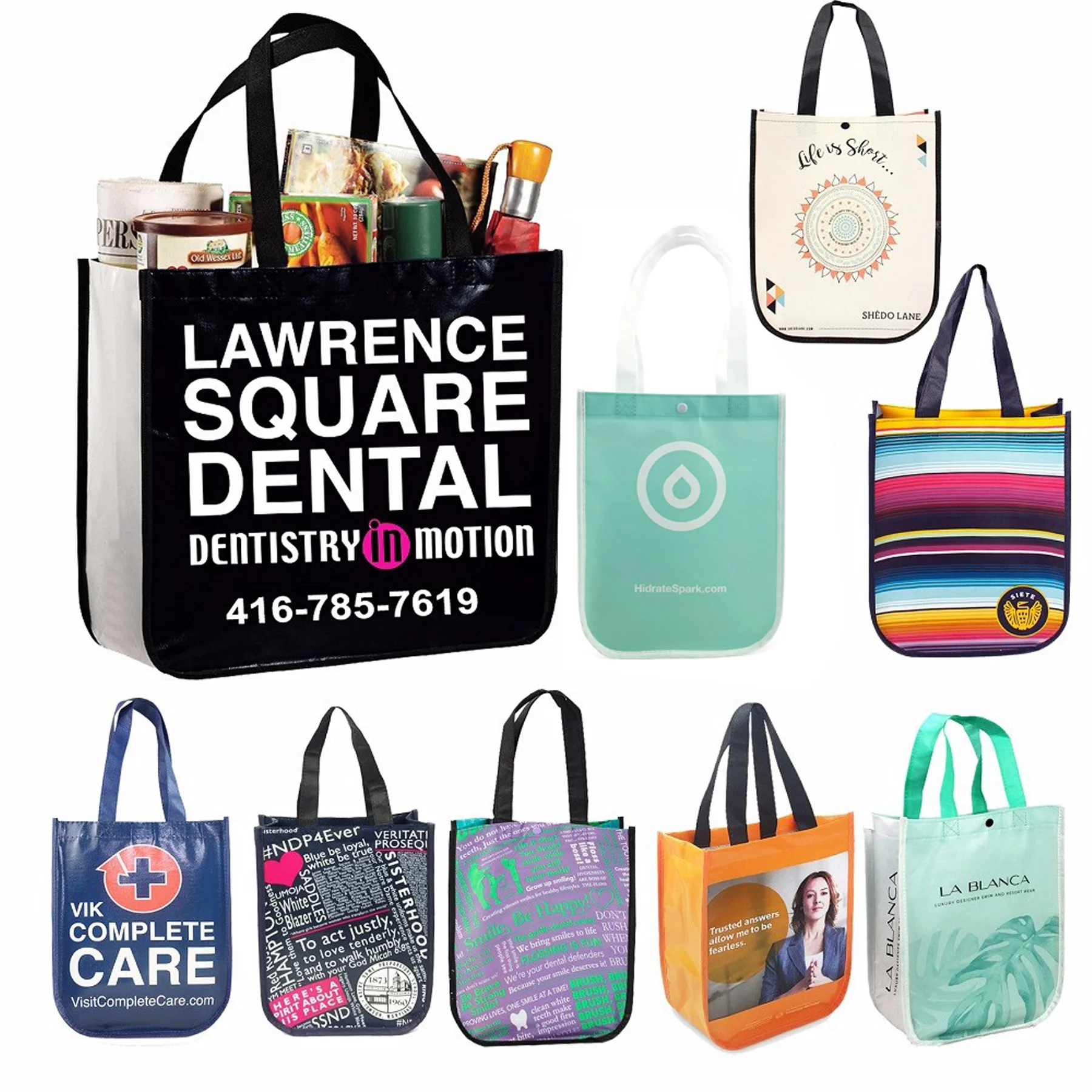 Laminated Non-Woven Shopping Tote Bag