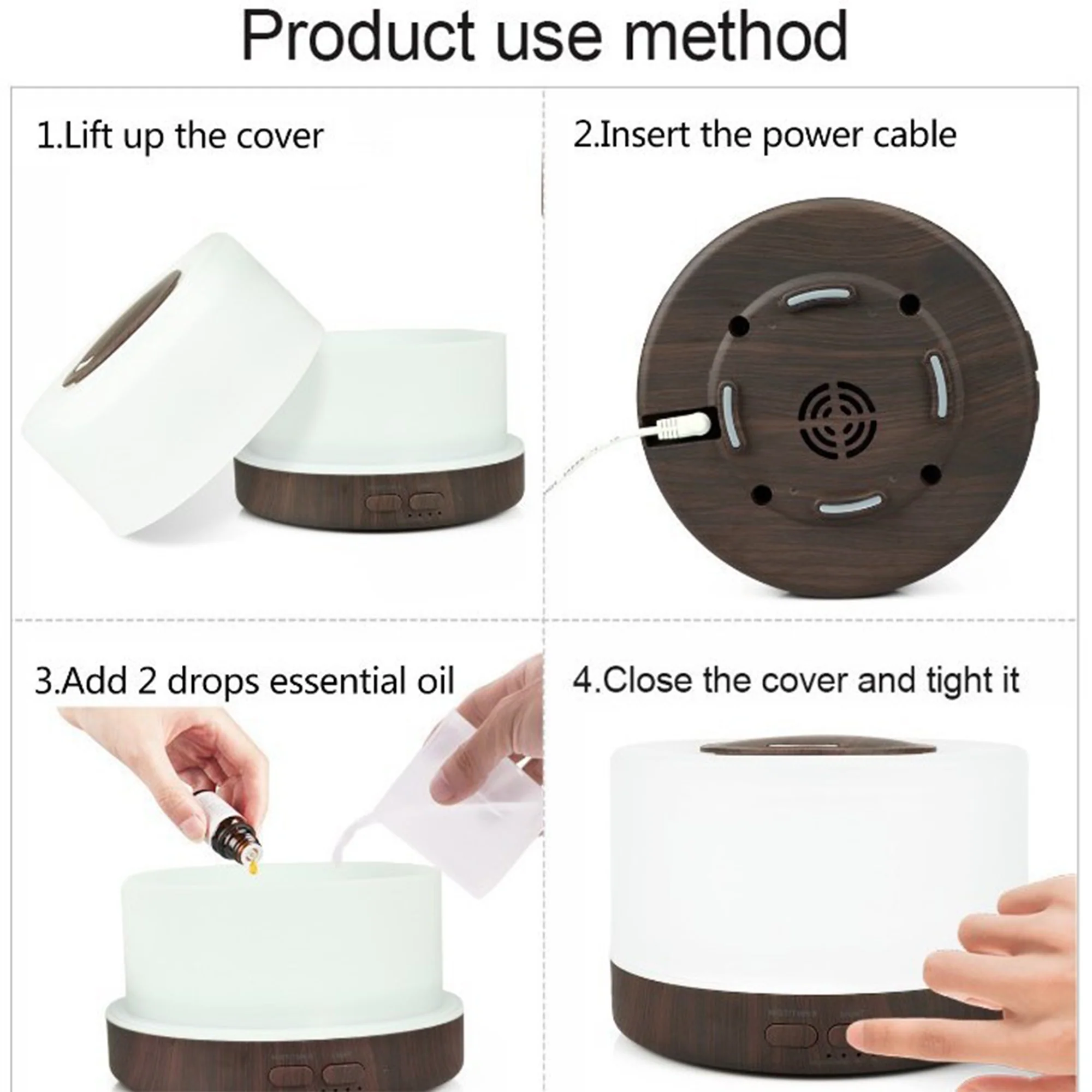 LED Ultrasonic Aromatherapy Humidifier