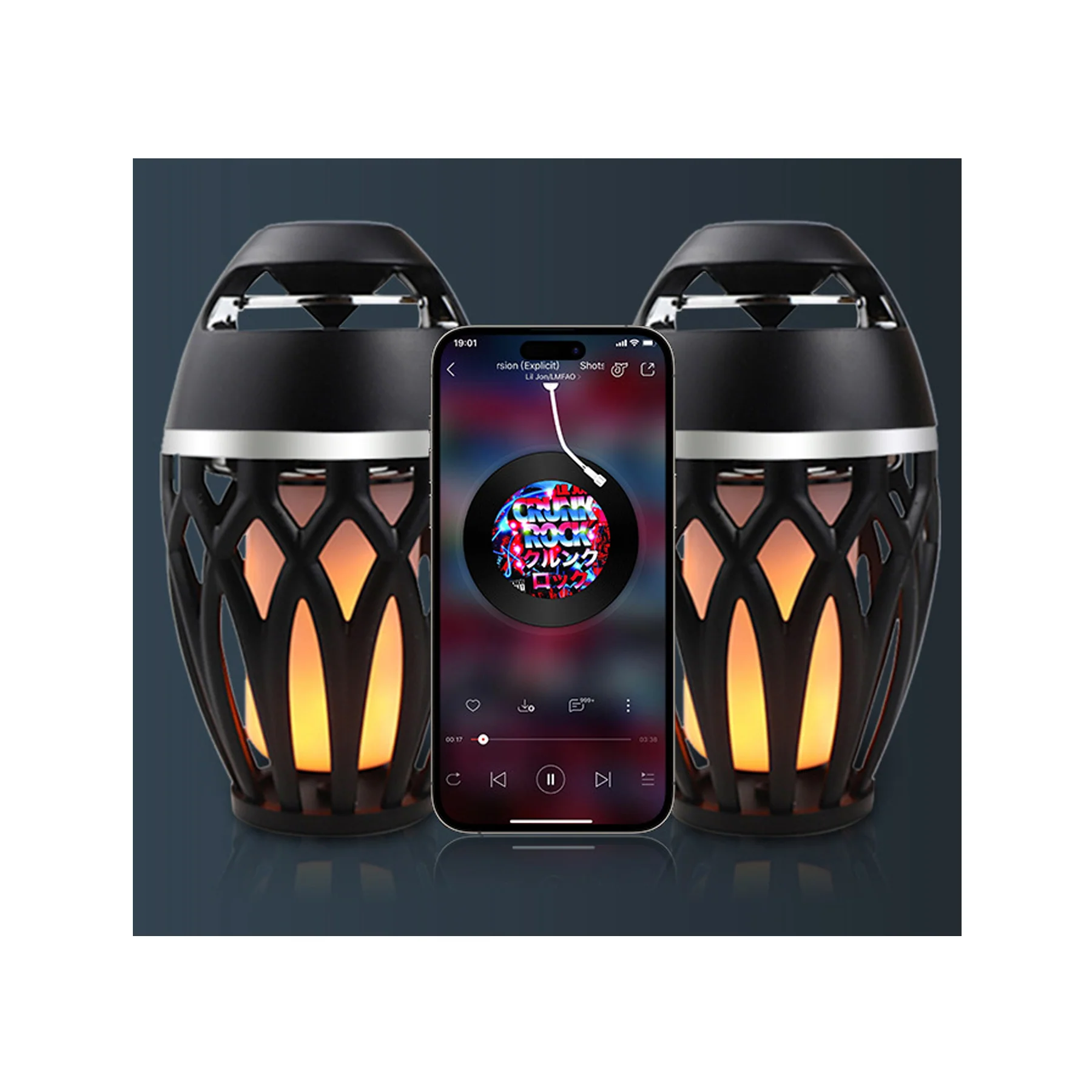 Flame Light Bluetooth Speaker