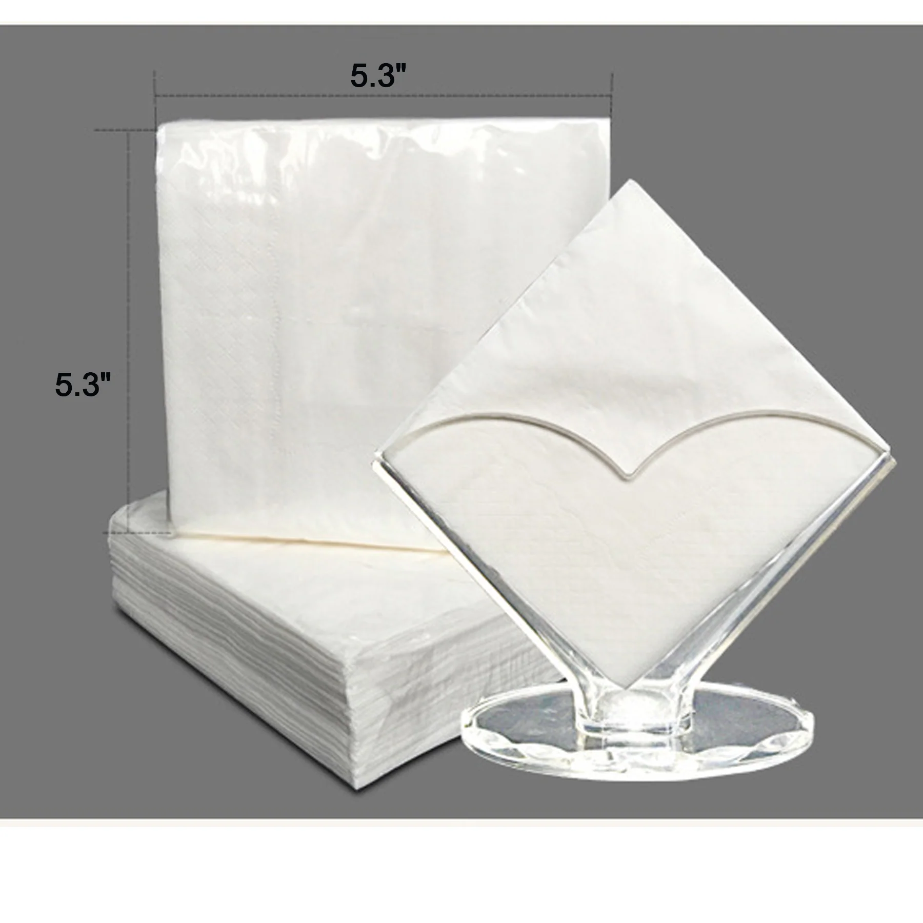 White 2 Ply Beverage Napkin