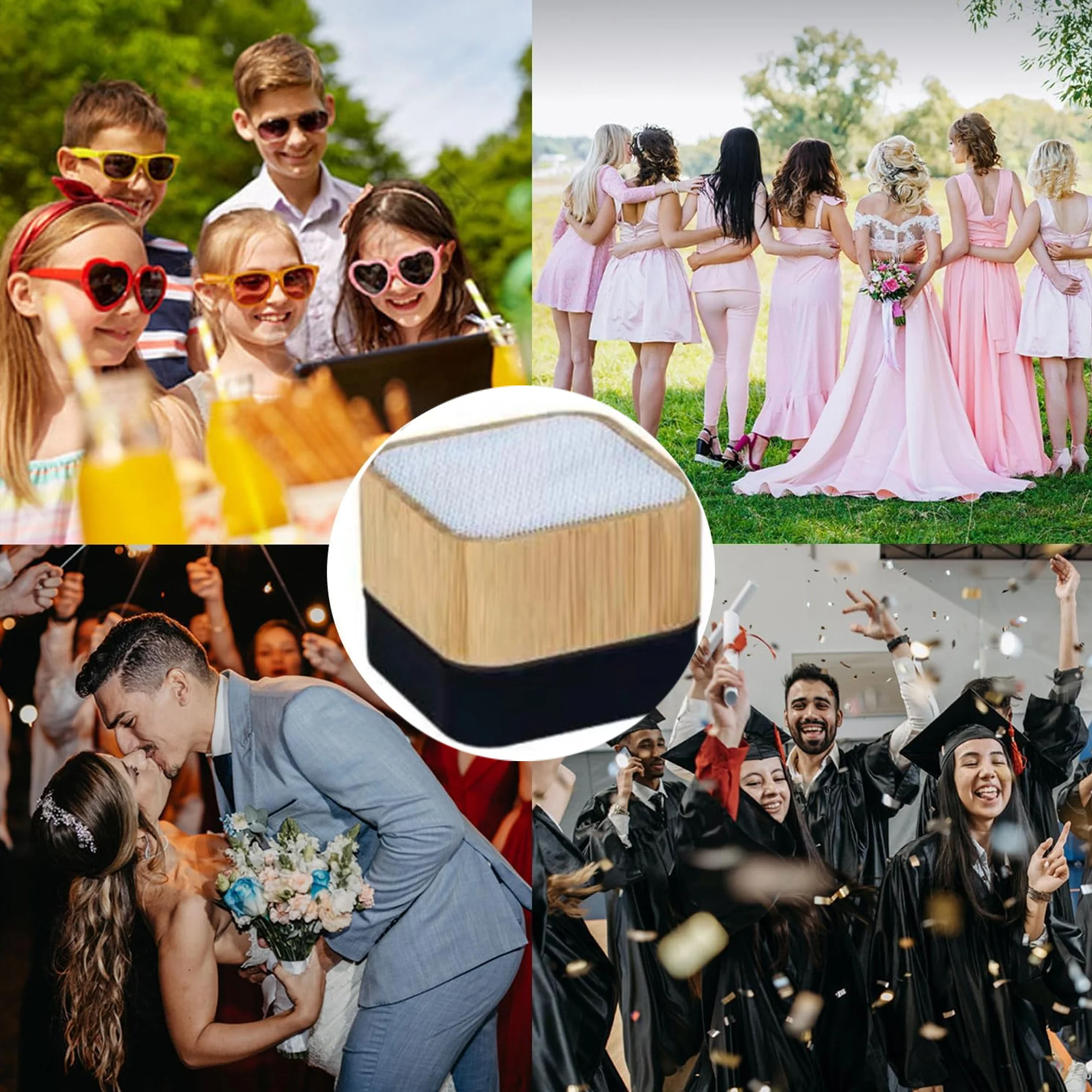 Bamboo Portable Bluetooth Speaker