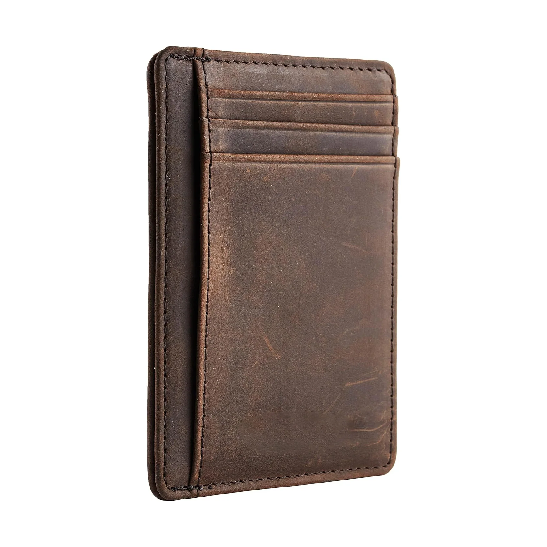 Simple Leather Slim Wallet Card Holder