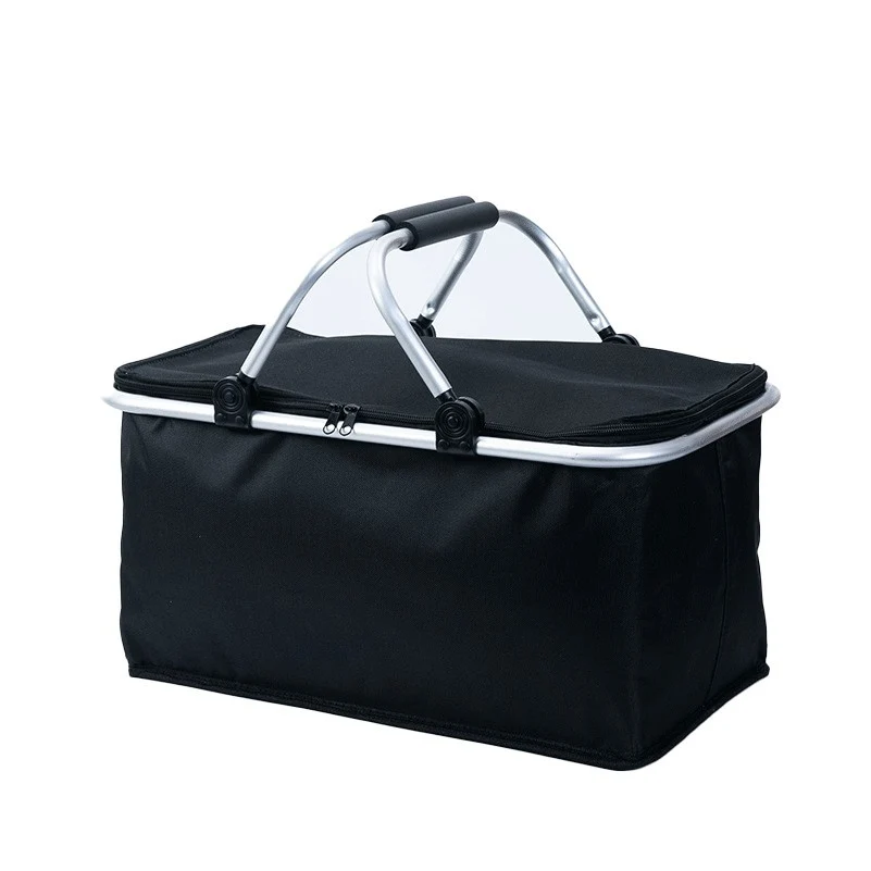 Collapsible Insulated Picnic Basket with Sturdy Handle