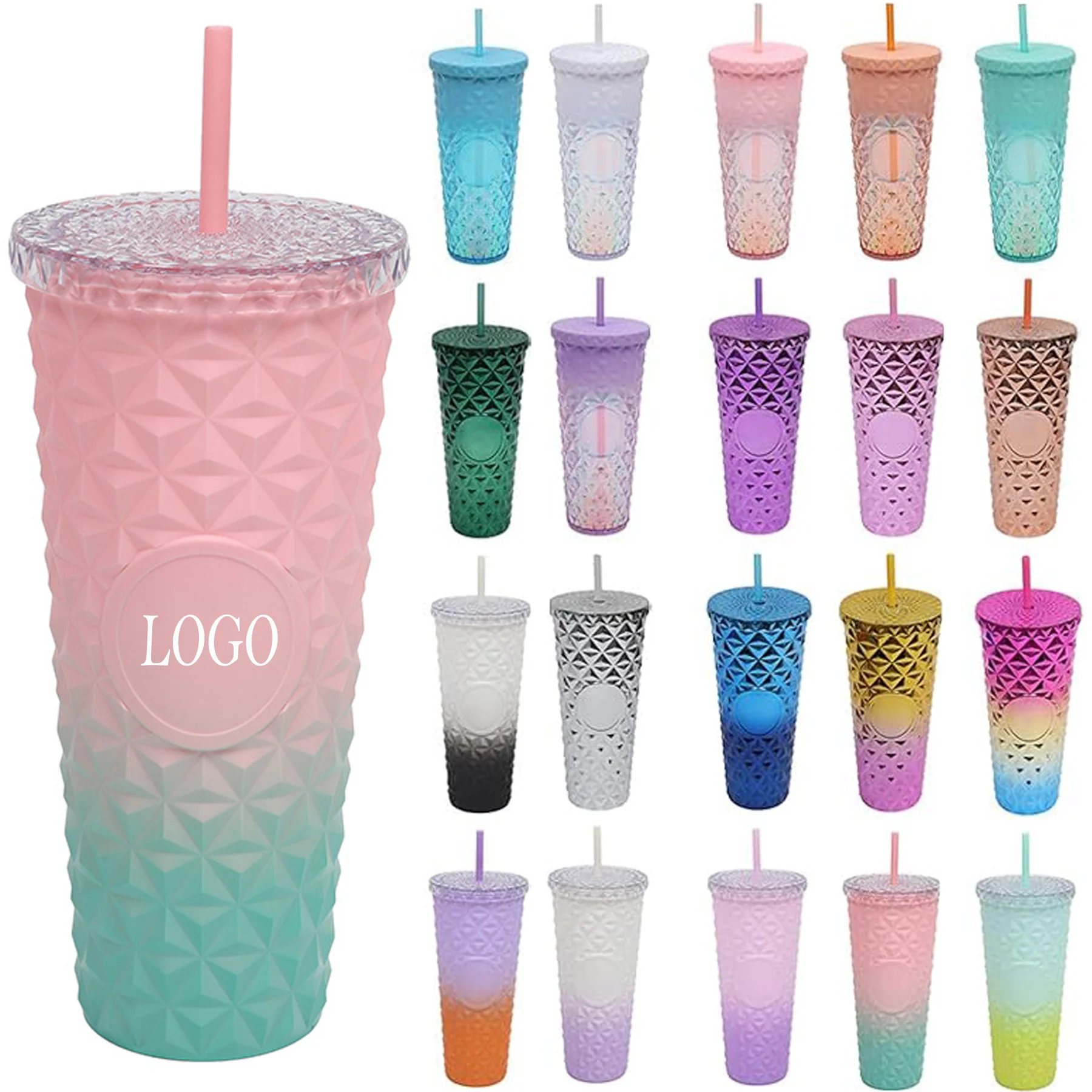 Modern Crystal-Style Large Capacity Drinking Cup