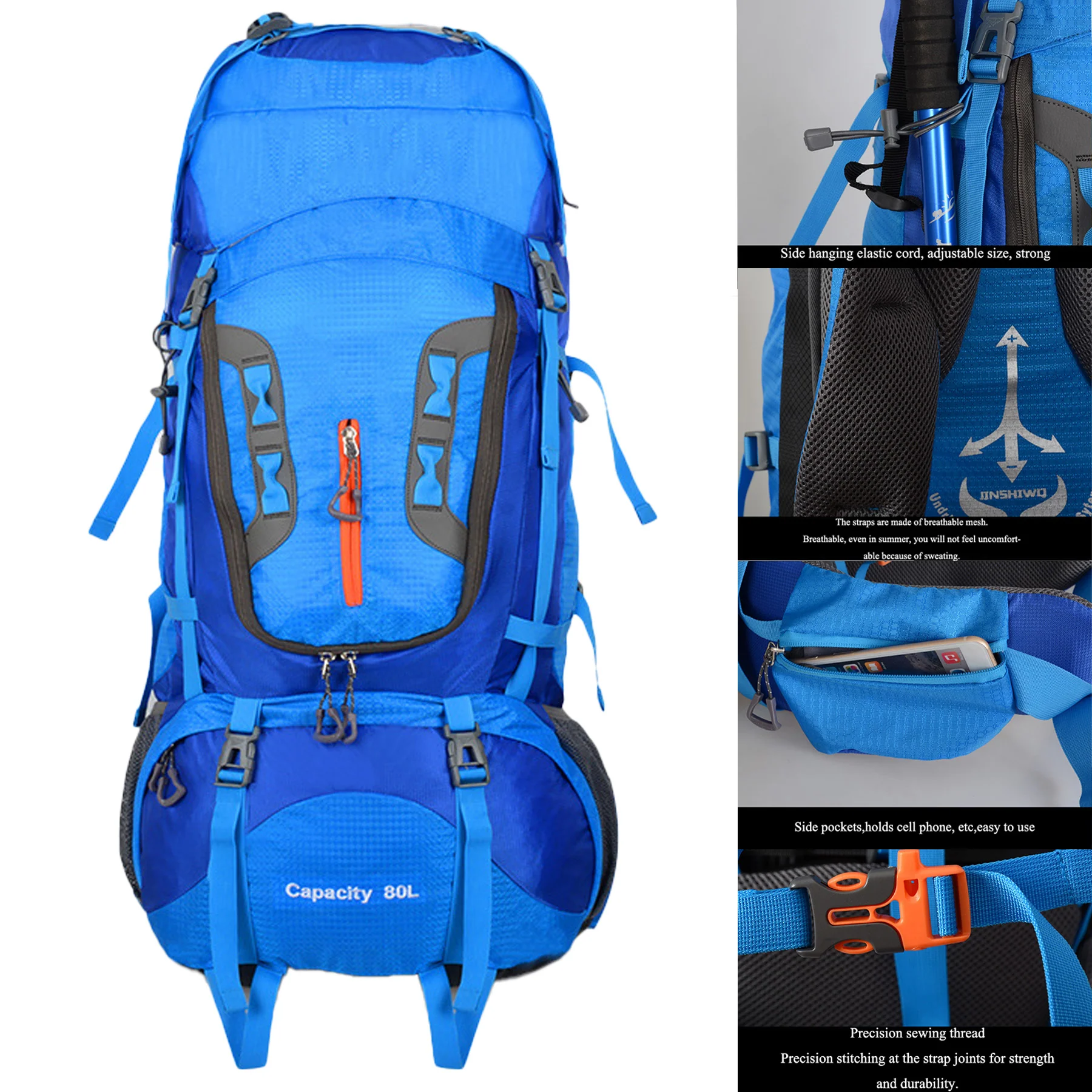 80L Suspension Backpack System Mountaineering Backpack