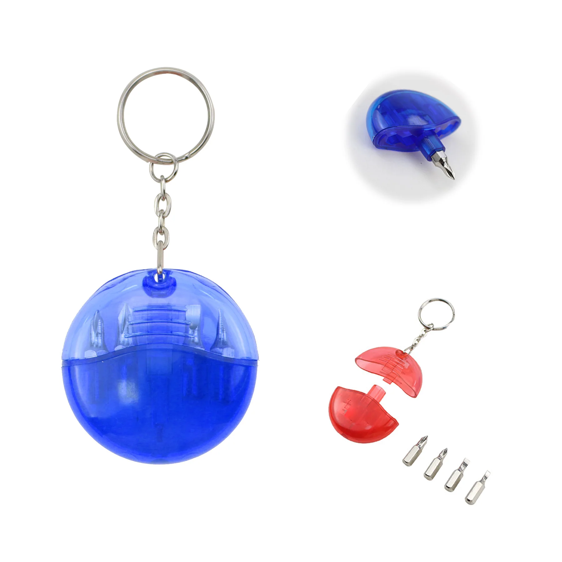 Mini 4-In-1 Screwdriver Tool Set W/Keychain