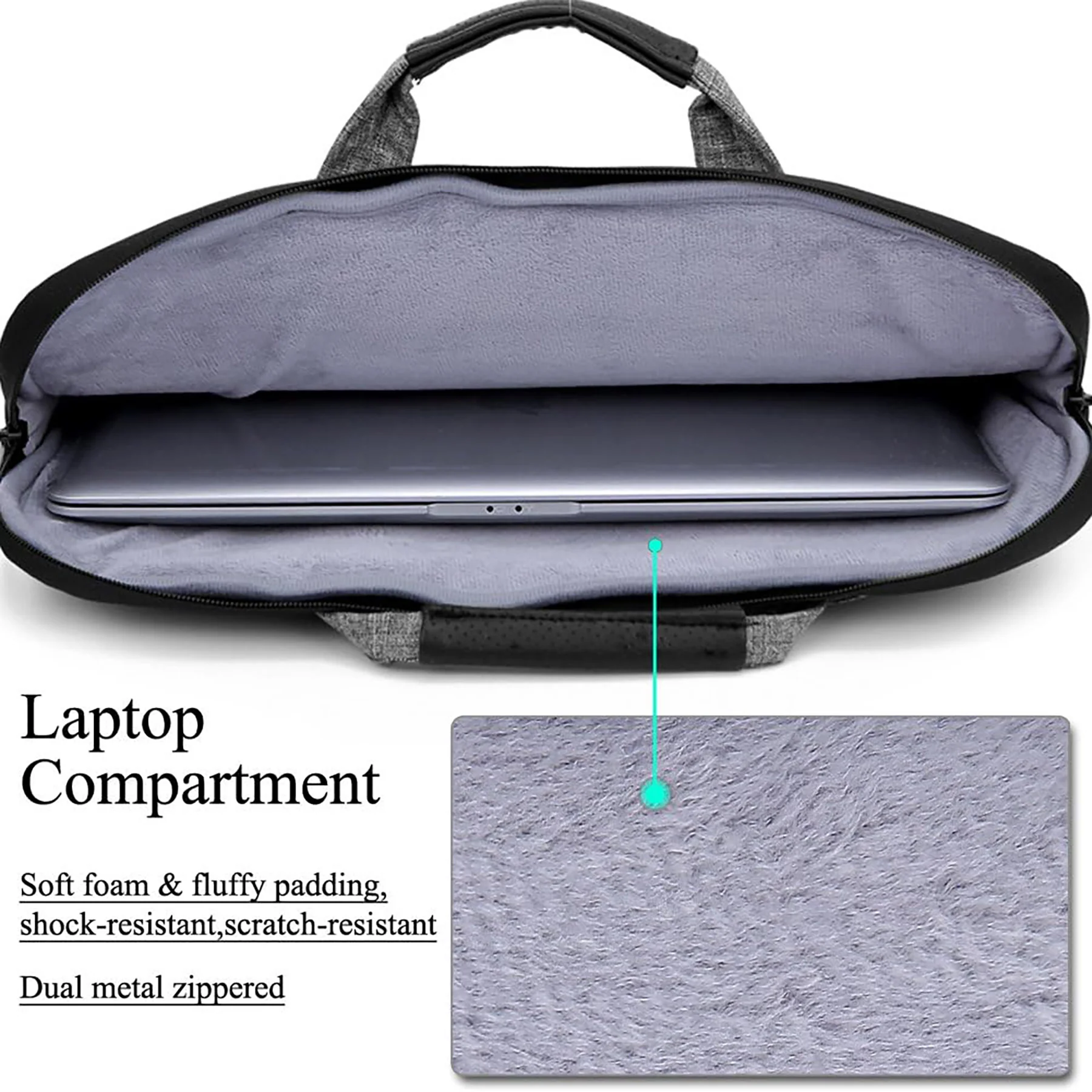 15.6-inch Waterproof Laptop Crossbody Bag