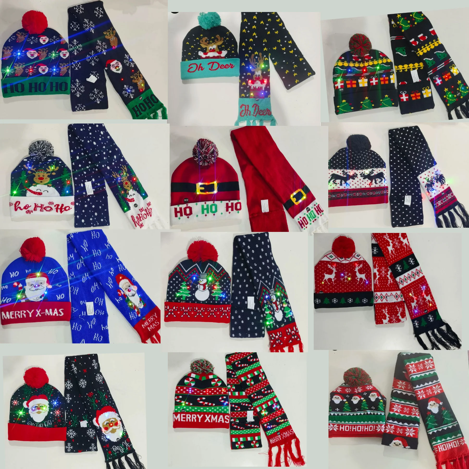 LED Knit Beanie & Scarf Gift Set