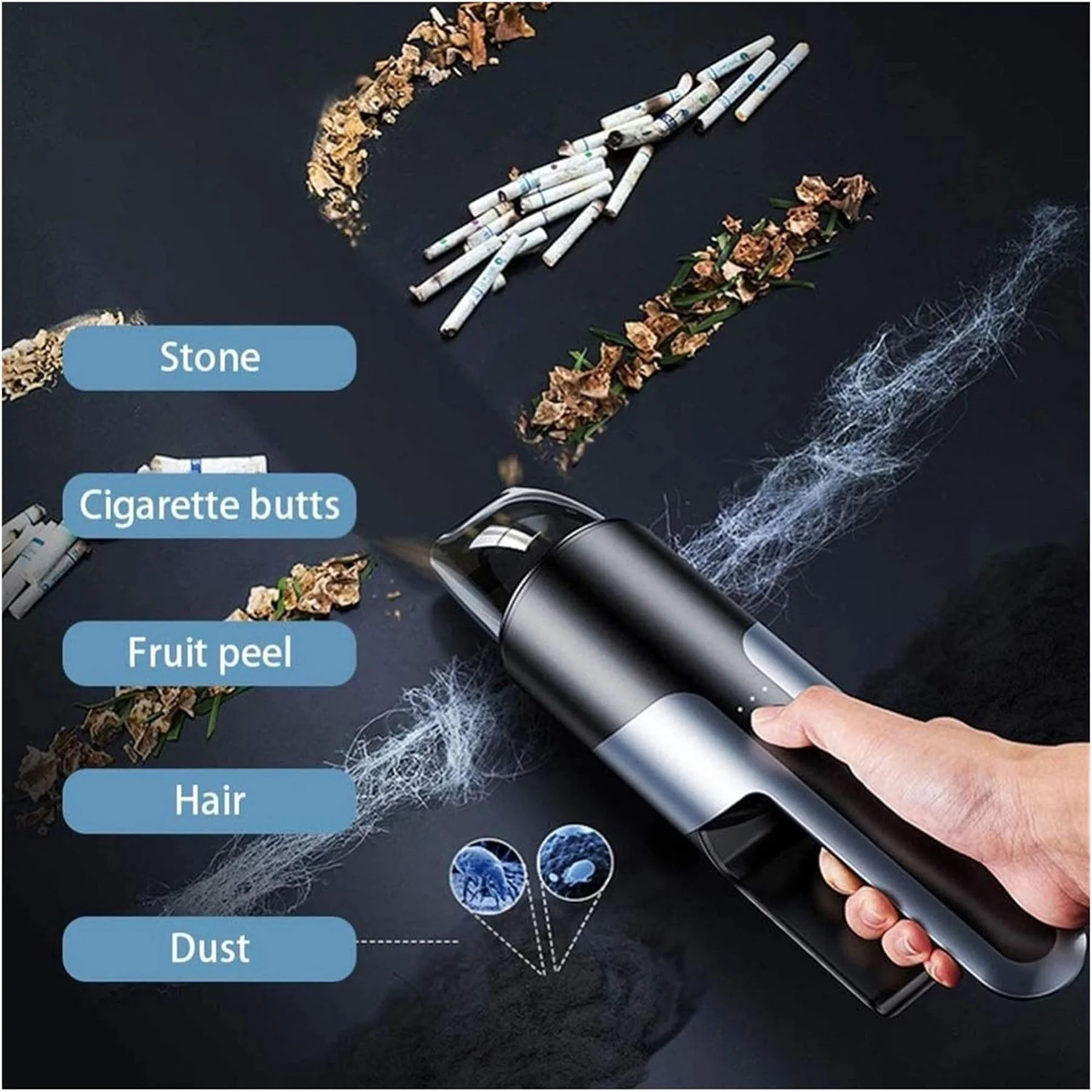 Handheld High-Power Car Vacuum Cleaner