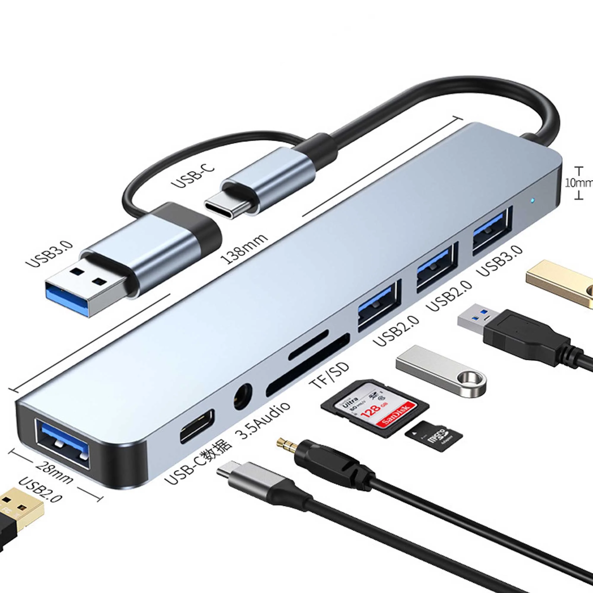 8-in-1 Usb Docking Station